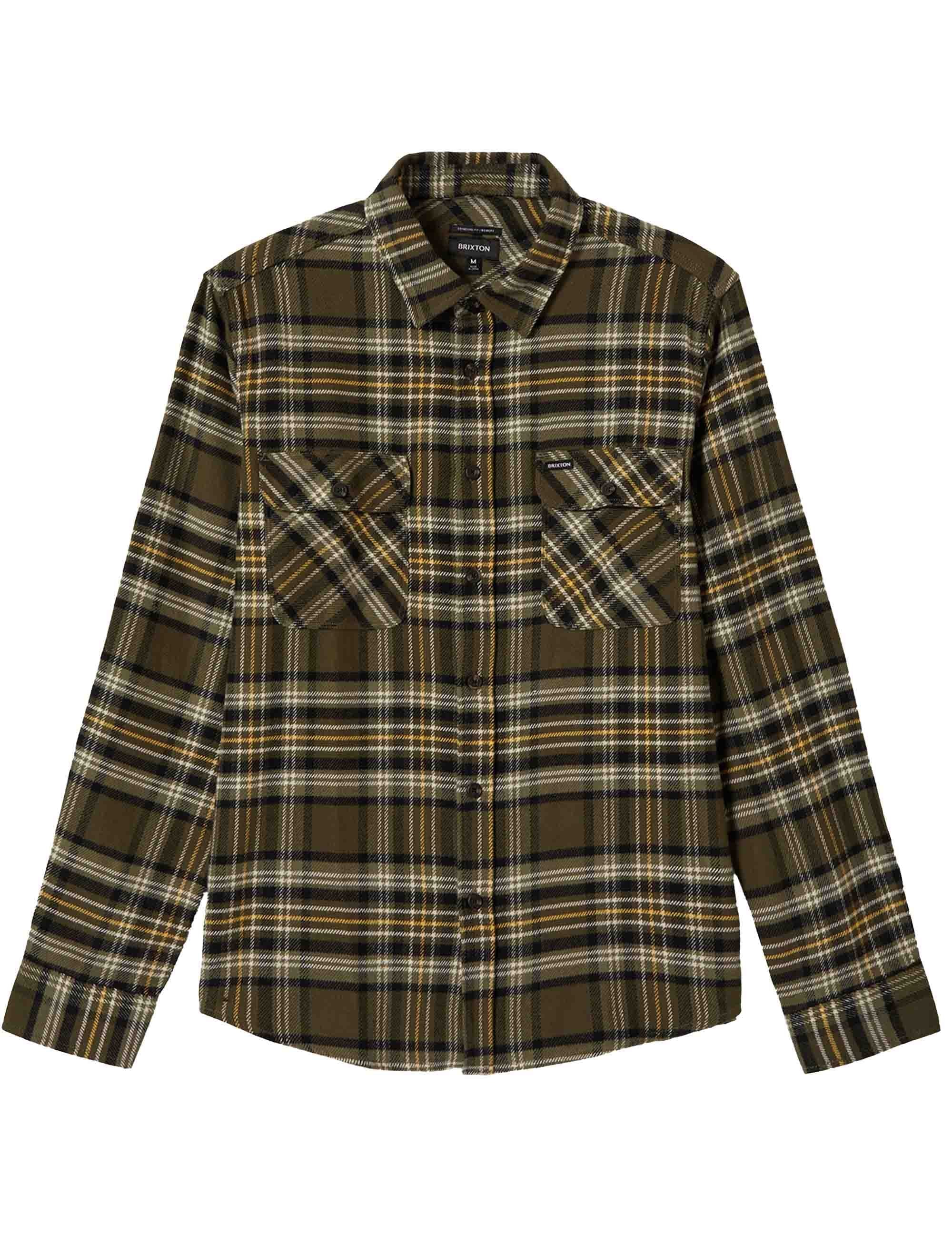 Bowery Flannel Shirt - Ivy Green/Olive Surplus/Black