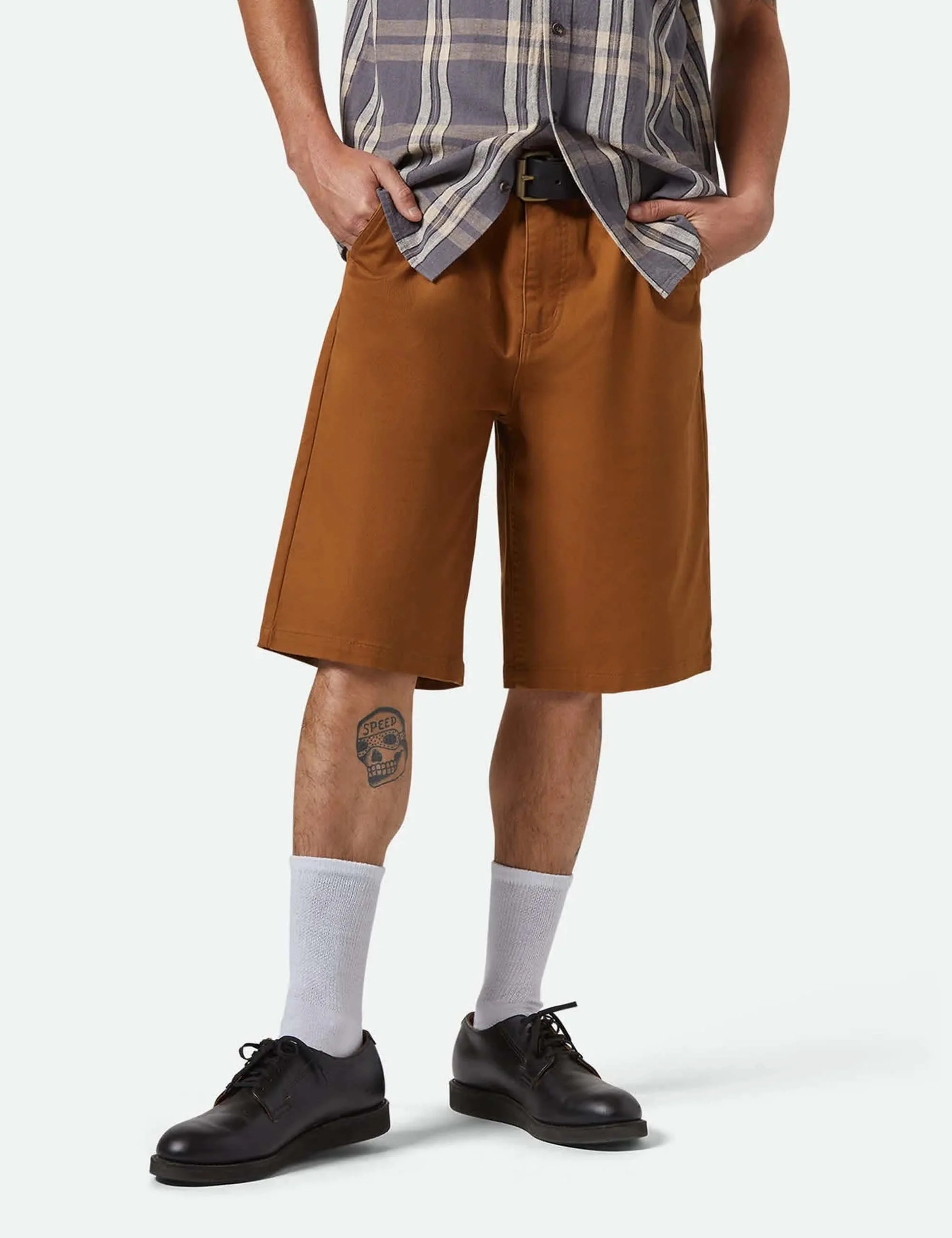Choice Baggy Fit Shorts - Washed Copper - Image 2