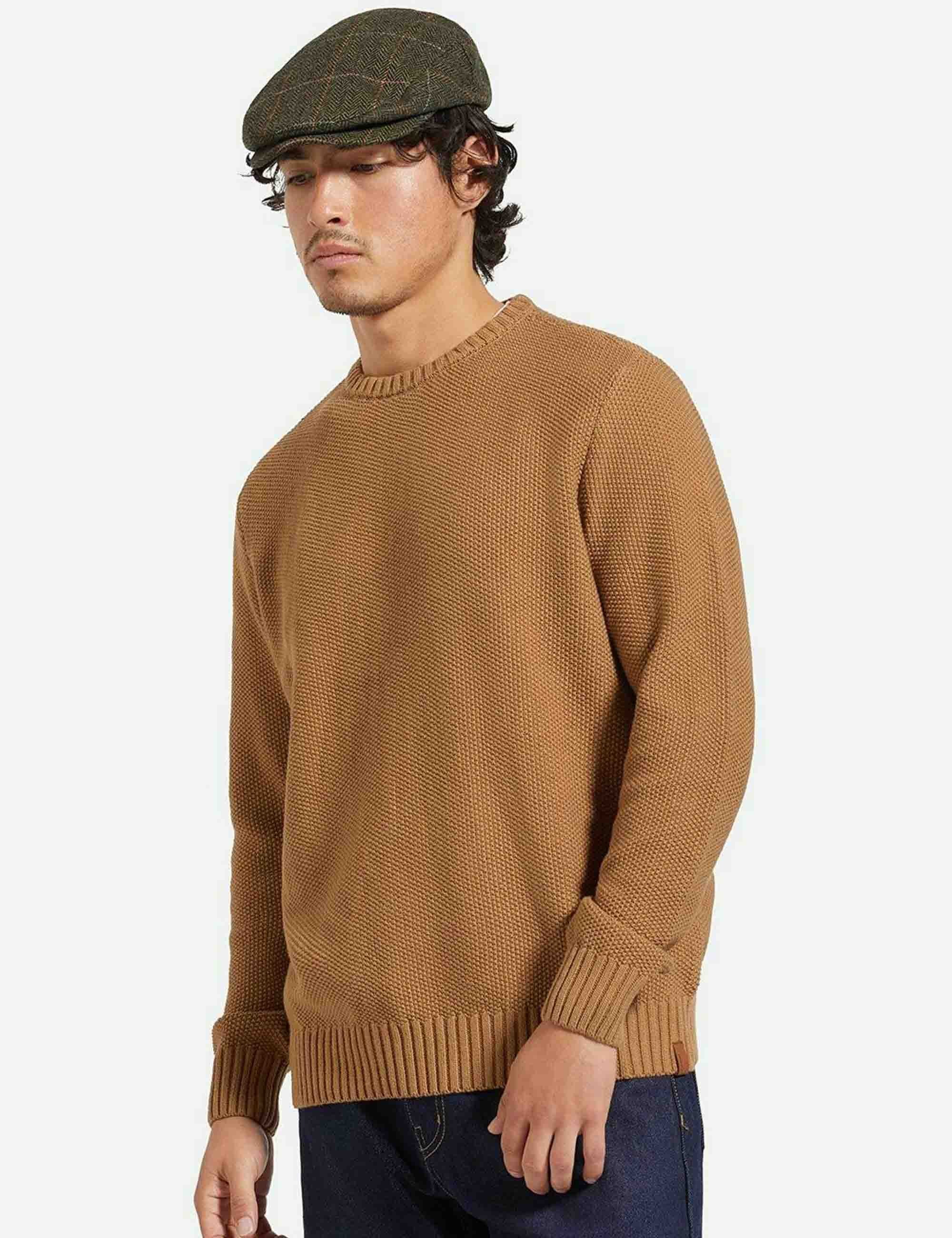 Jaques Waffle Knit Sweater - Tiger's Eye - Image 2