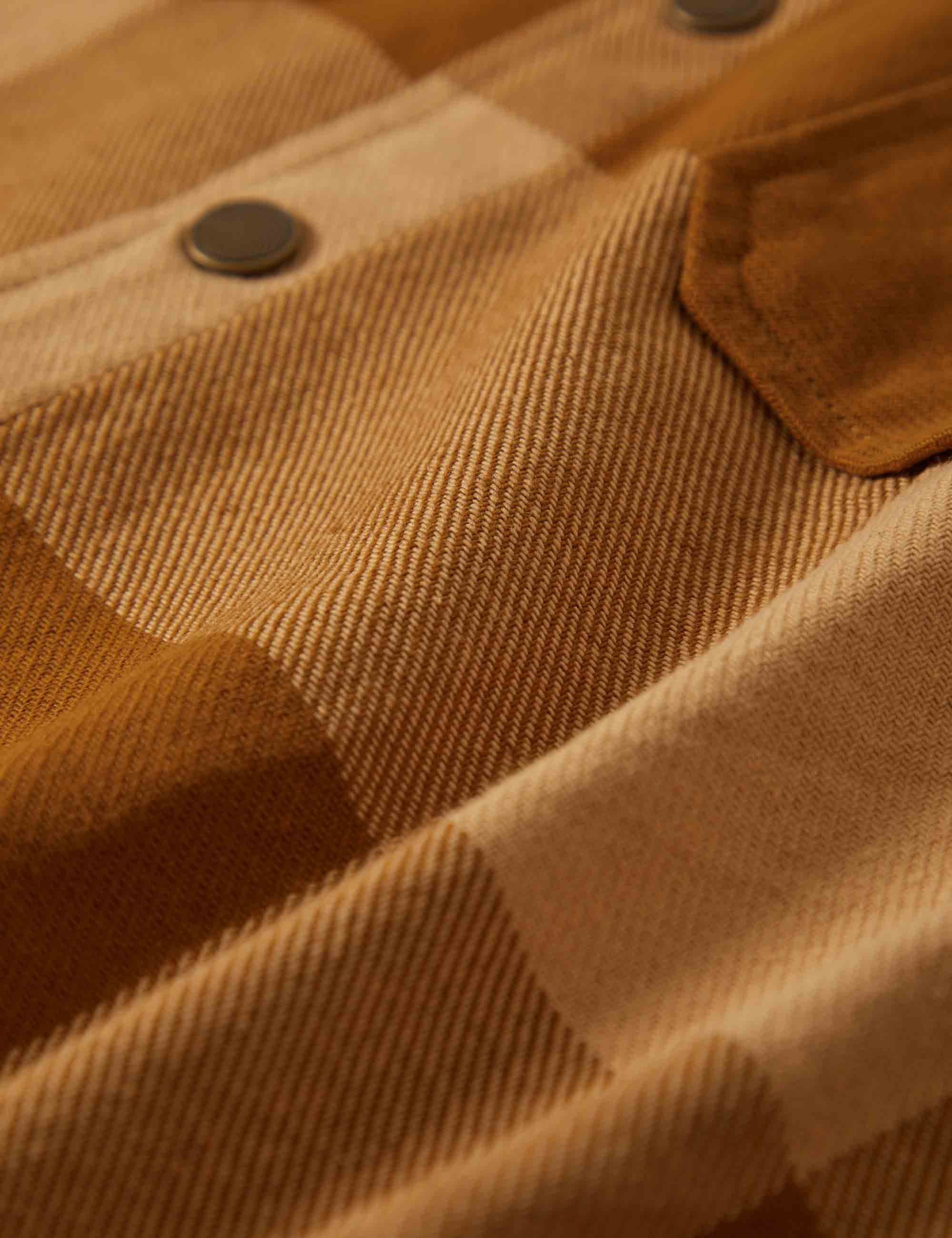 Selden Flannel Shirt - Washed Copper/Curry Buffalo - Image 4