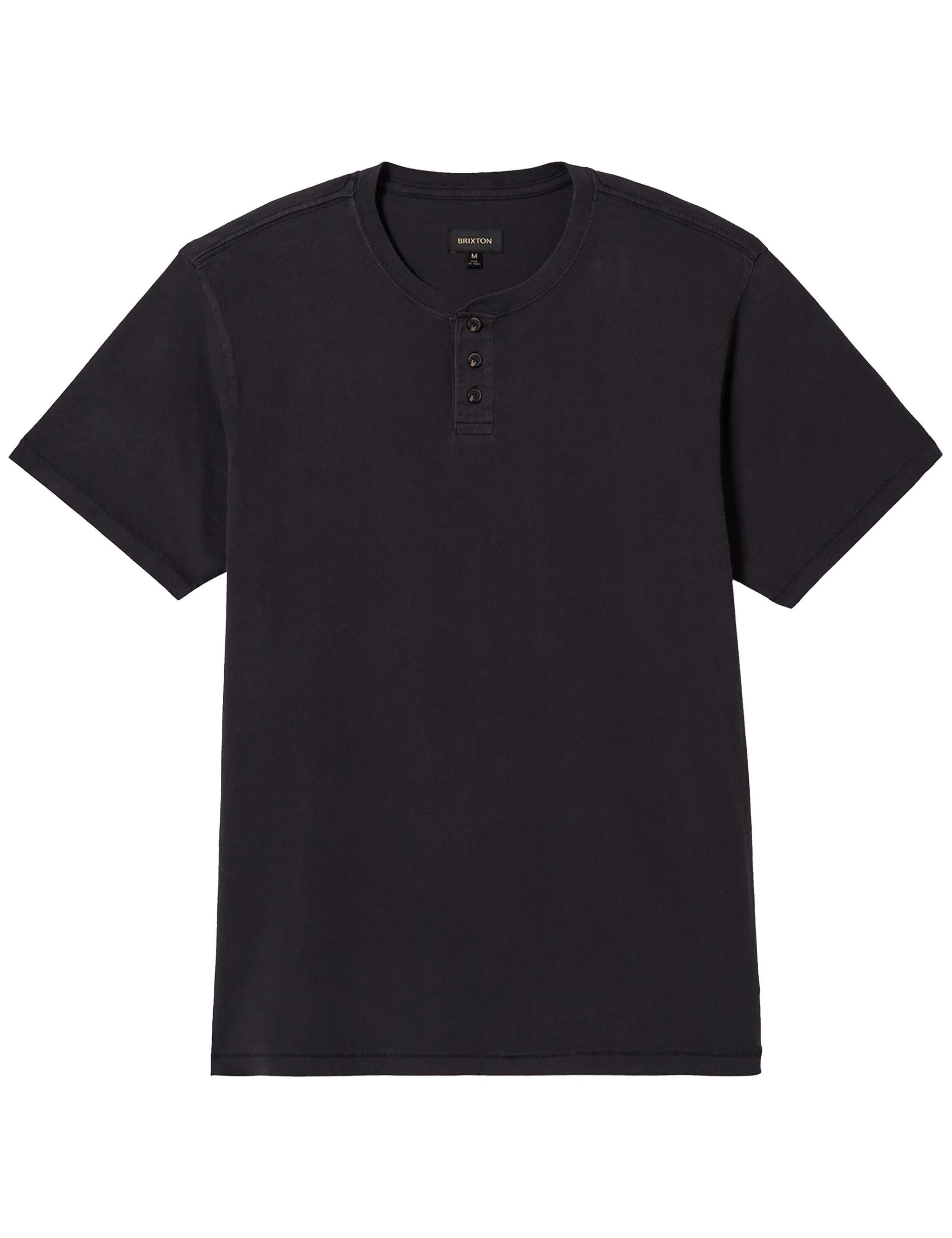 Vintage Reserve Henley T-Shirt - Black Sol Wash