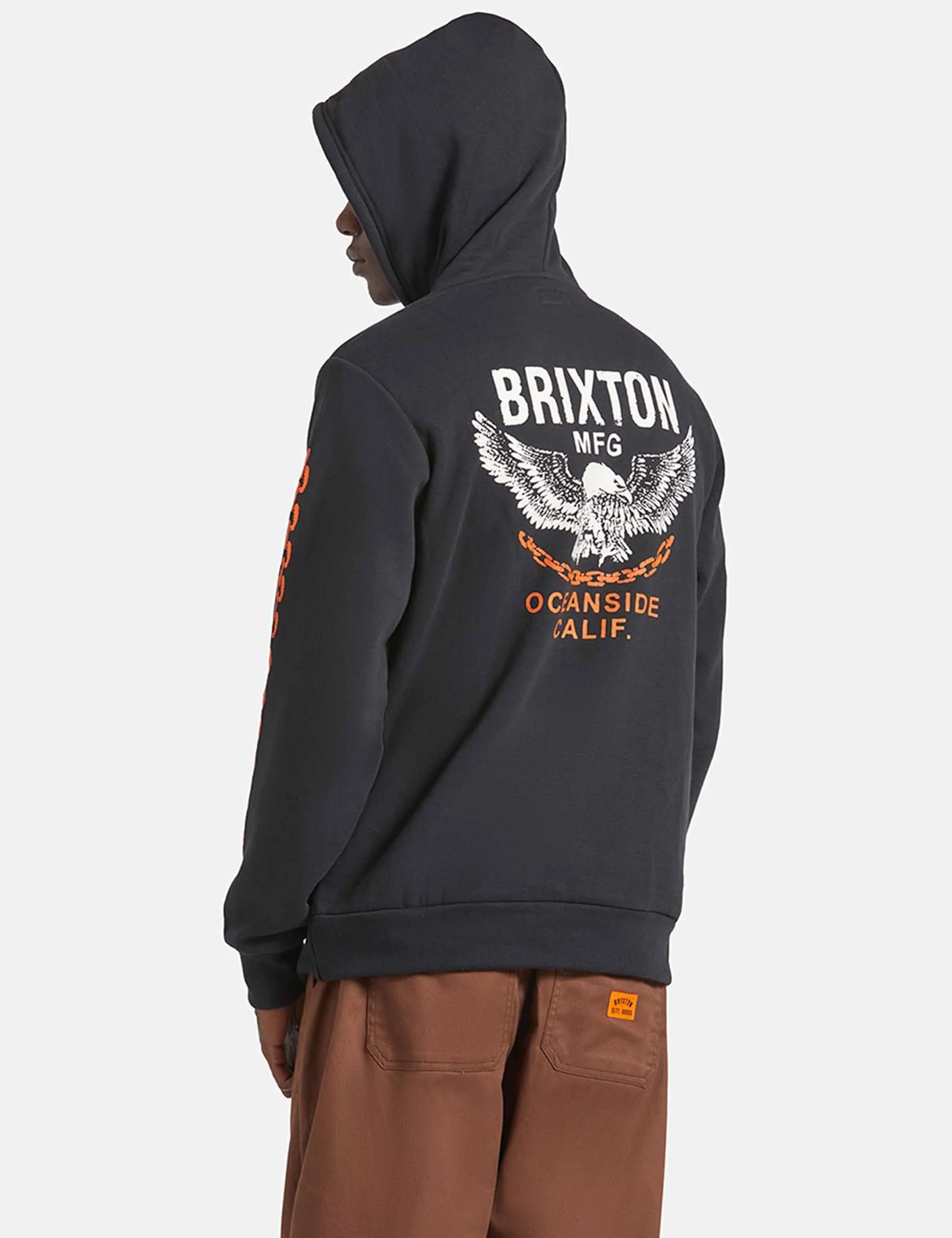 Waller Hooded Sweat - Black - Image 2