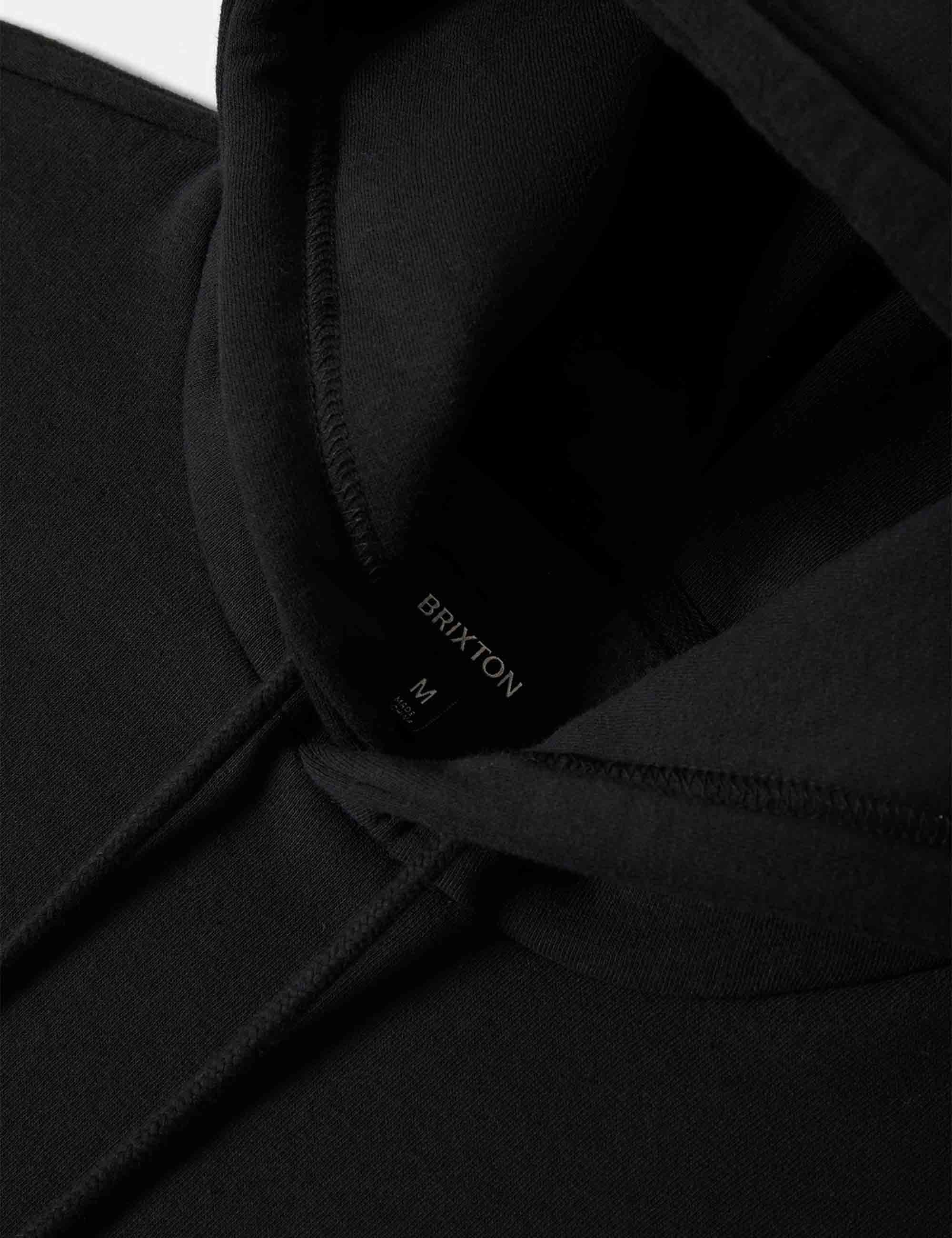 Waller Hooded Sweat - Black - Image 5