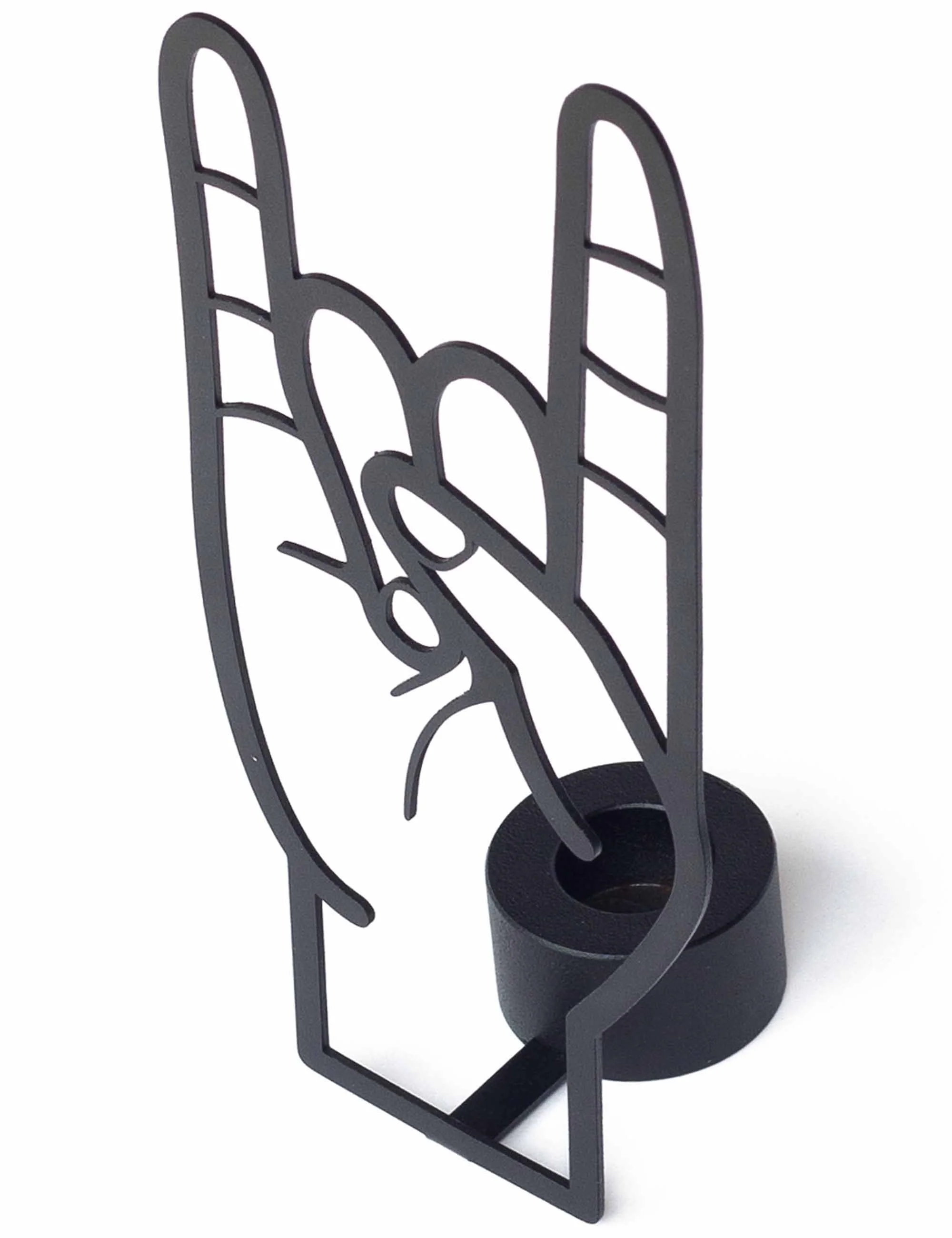 Rock You Candle Holder - Black - Image 3