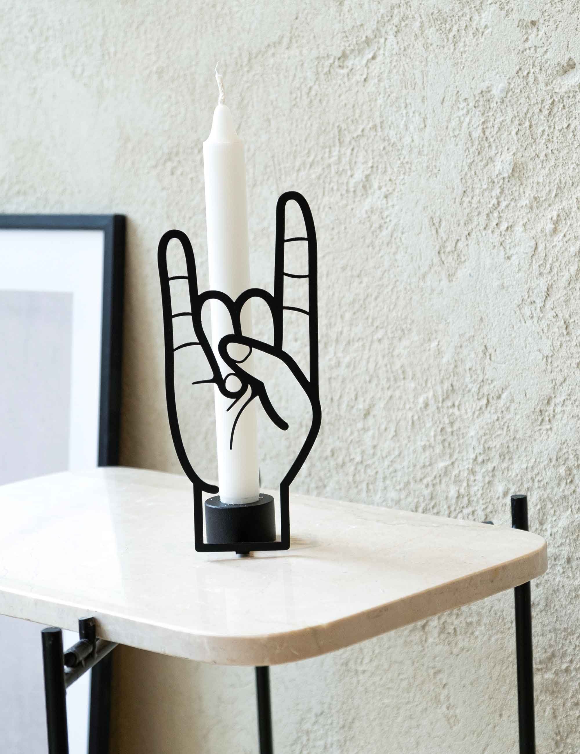 Rock You Candle Holder - Black - Image 7