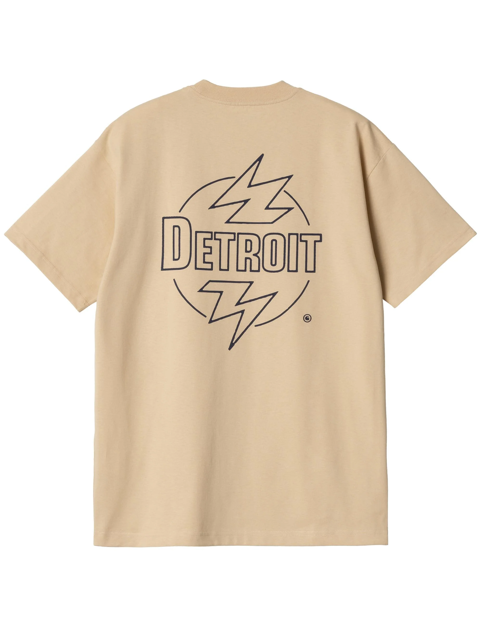 Ablaze T-Shirt - Cornsilk/Air Force Blue