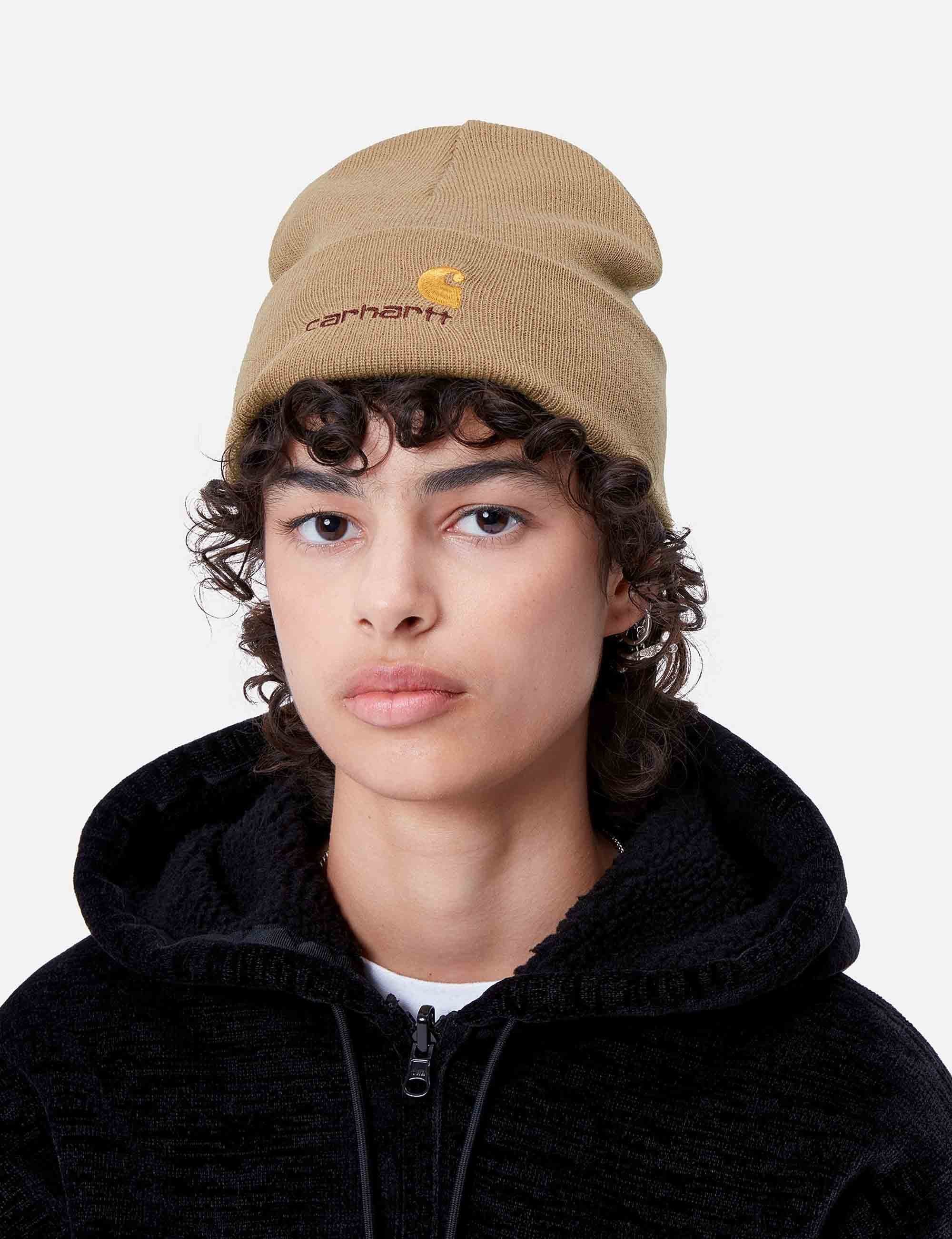 American Script Beanie Hat - Peanut - Image 2