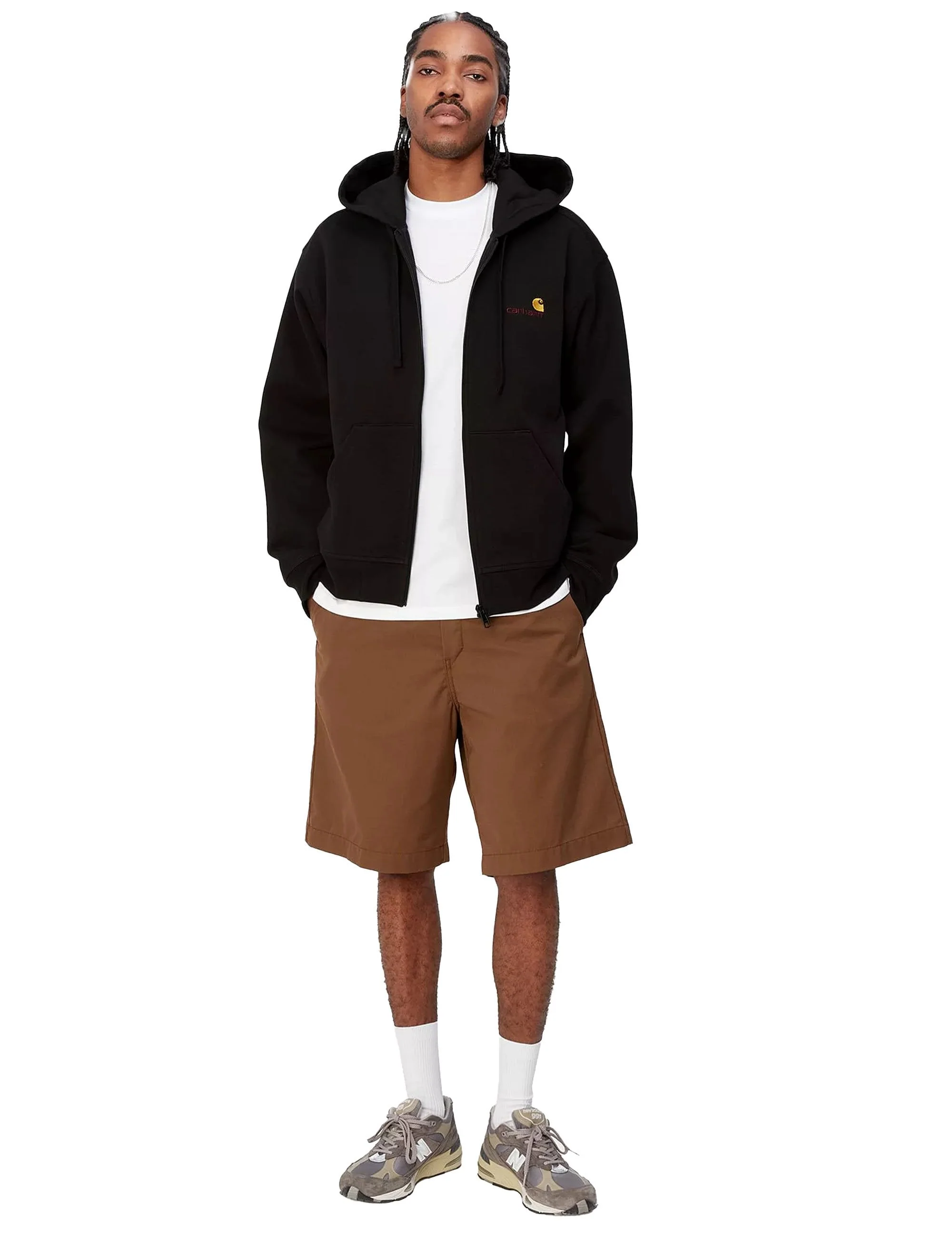 American Script Hooded Jacket - Black - Image 6