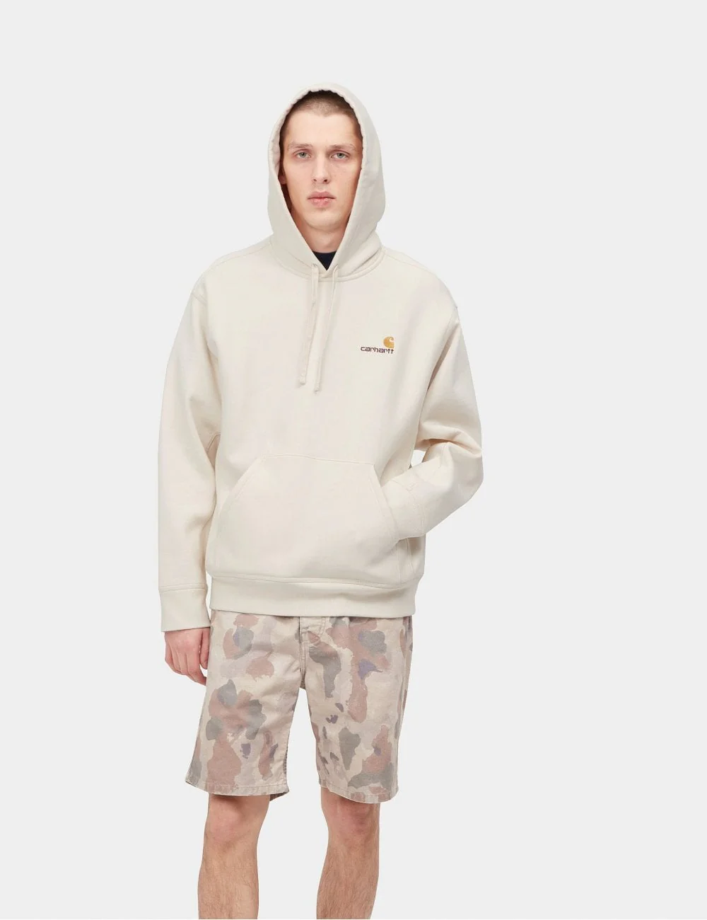 American Script Hooded Sweat - Natural - Image 5