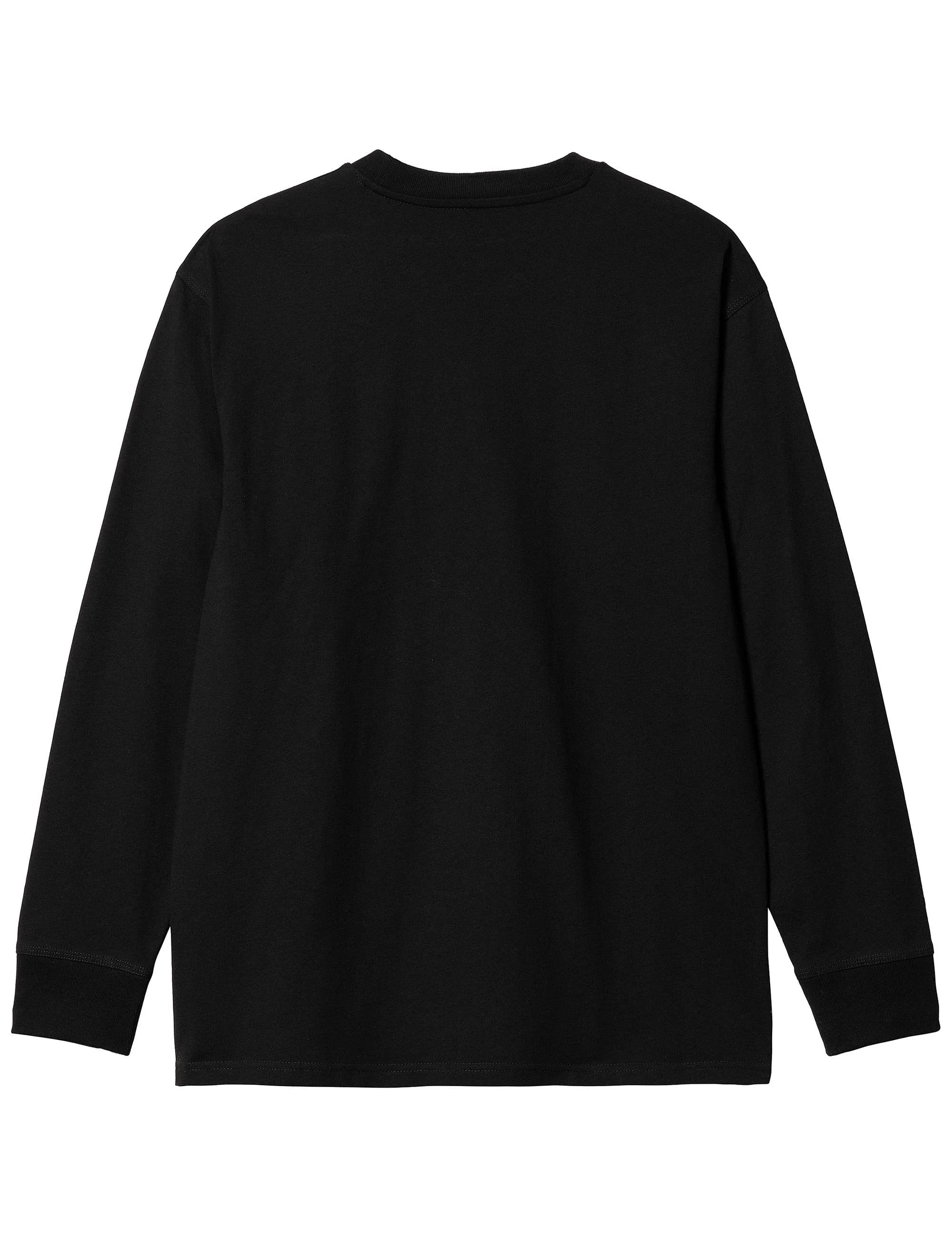 American Script Long Sleeve T-Shirt - Black - Image 3