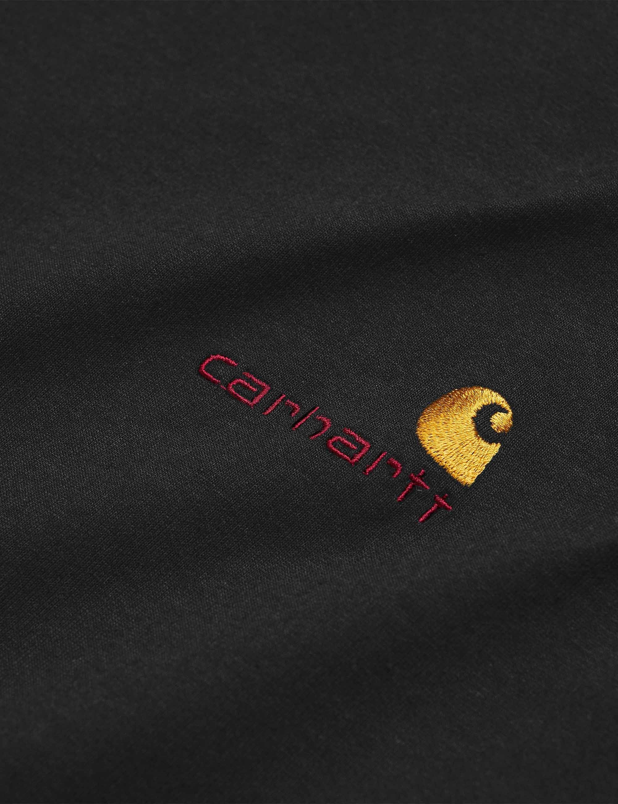 American Script Long Sleeve T-Shirt - Black - Image 5