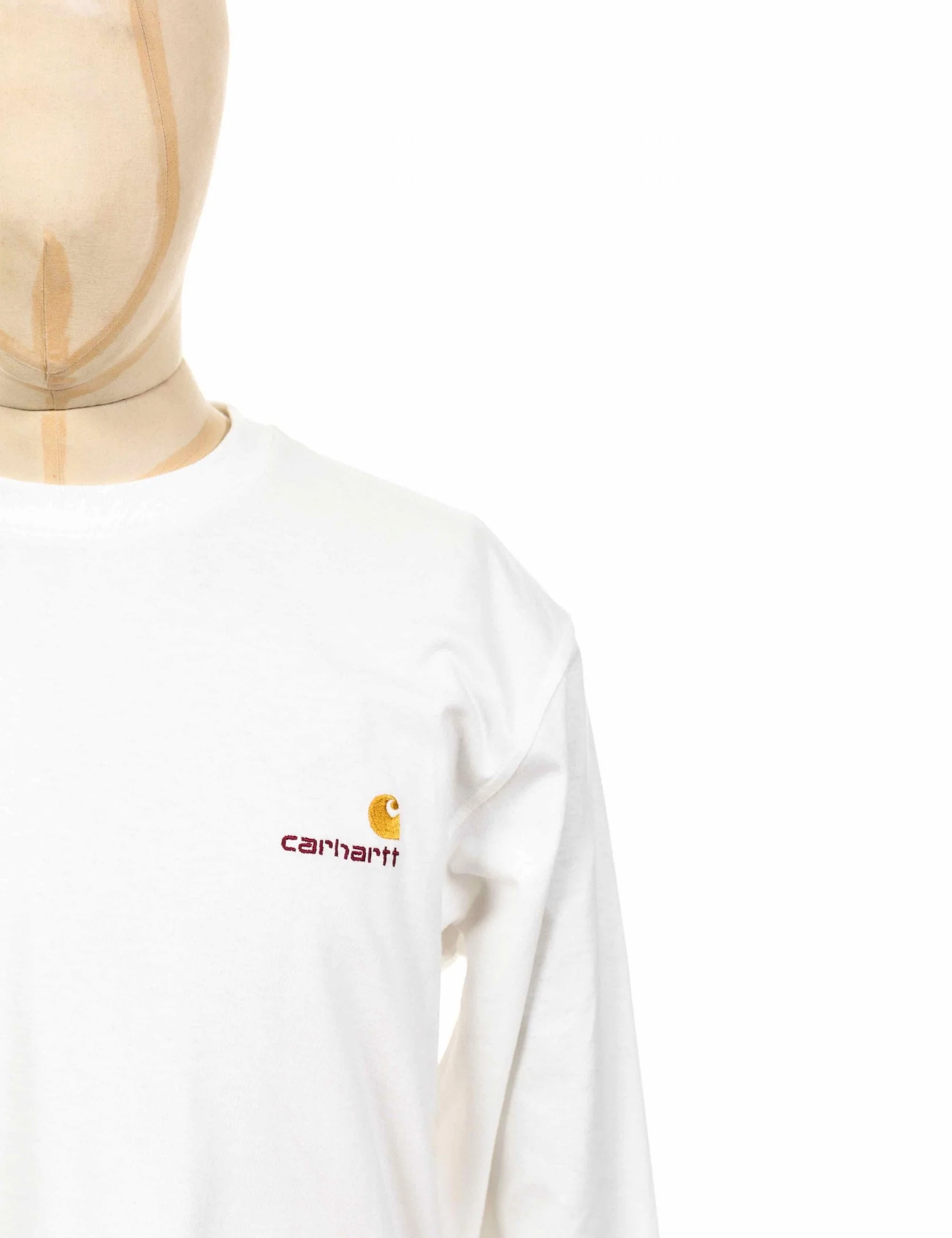 American Script Long Sleeve T-Shirt - White - Image 5