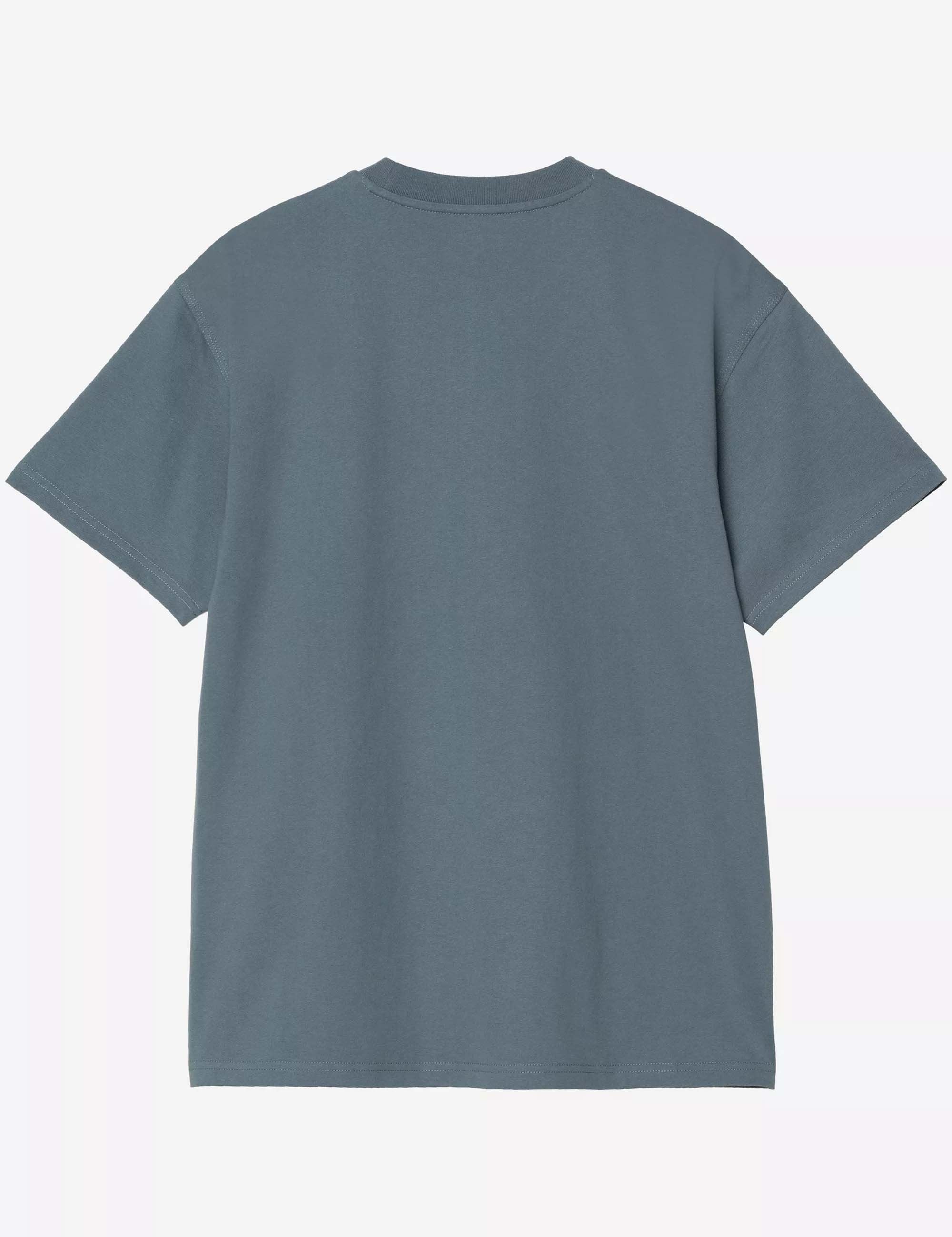 American Script T-Shirt - Office Blue - Image 3
