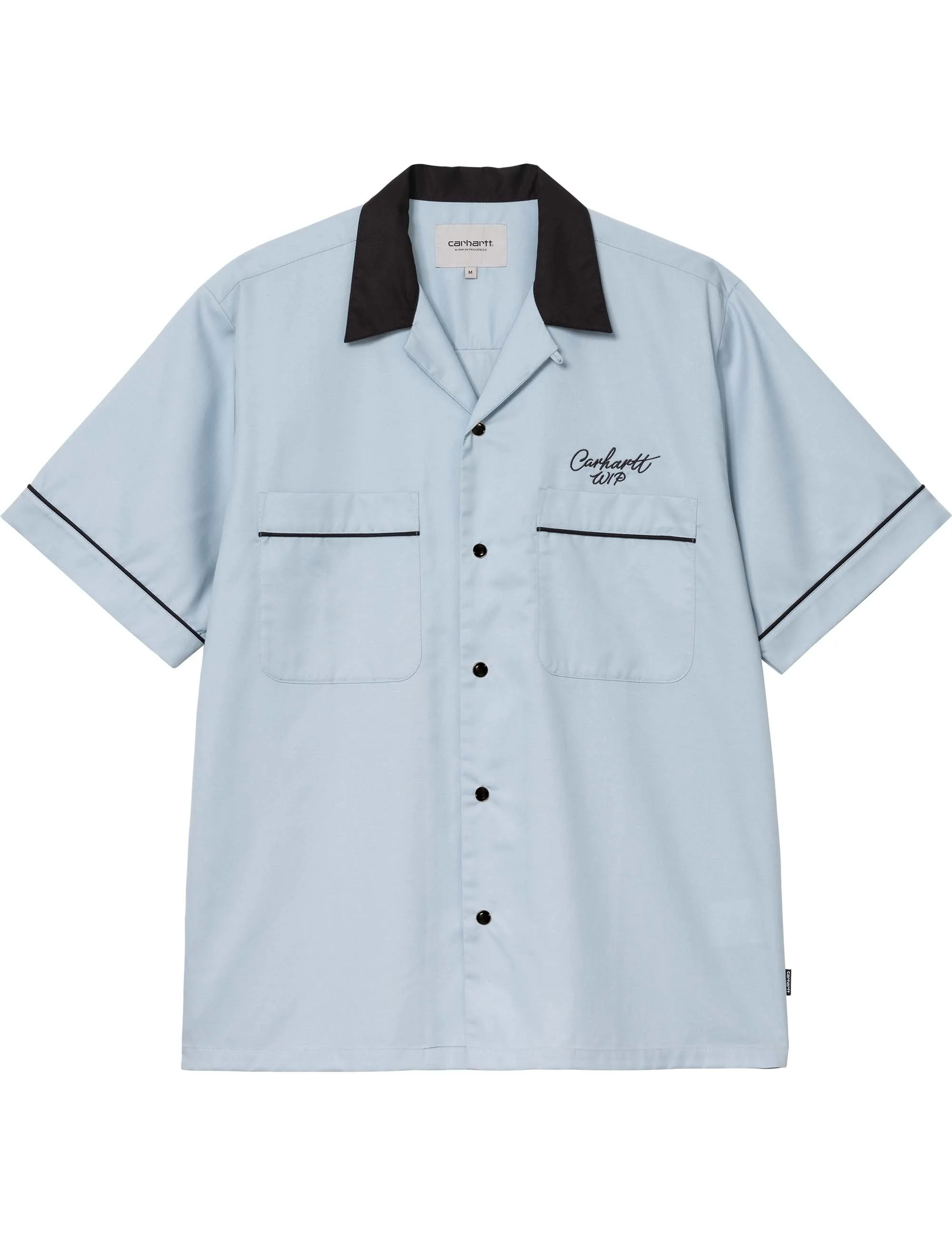 Bowl Short Sleeve Shirt - Blue Fog/Black