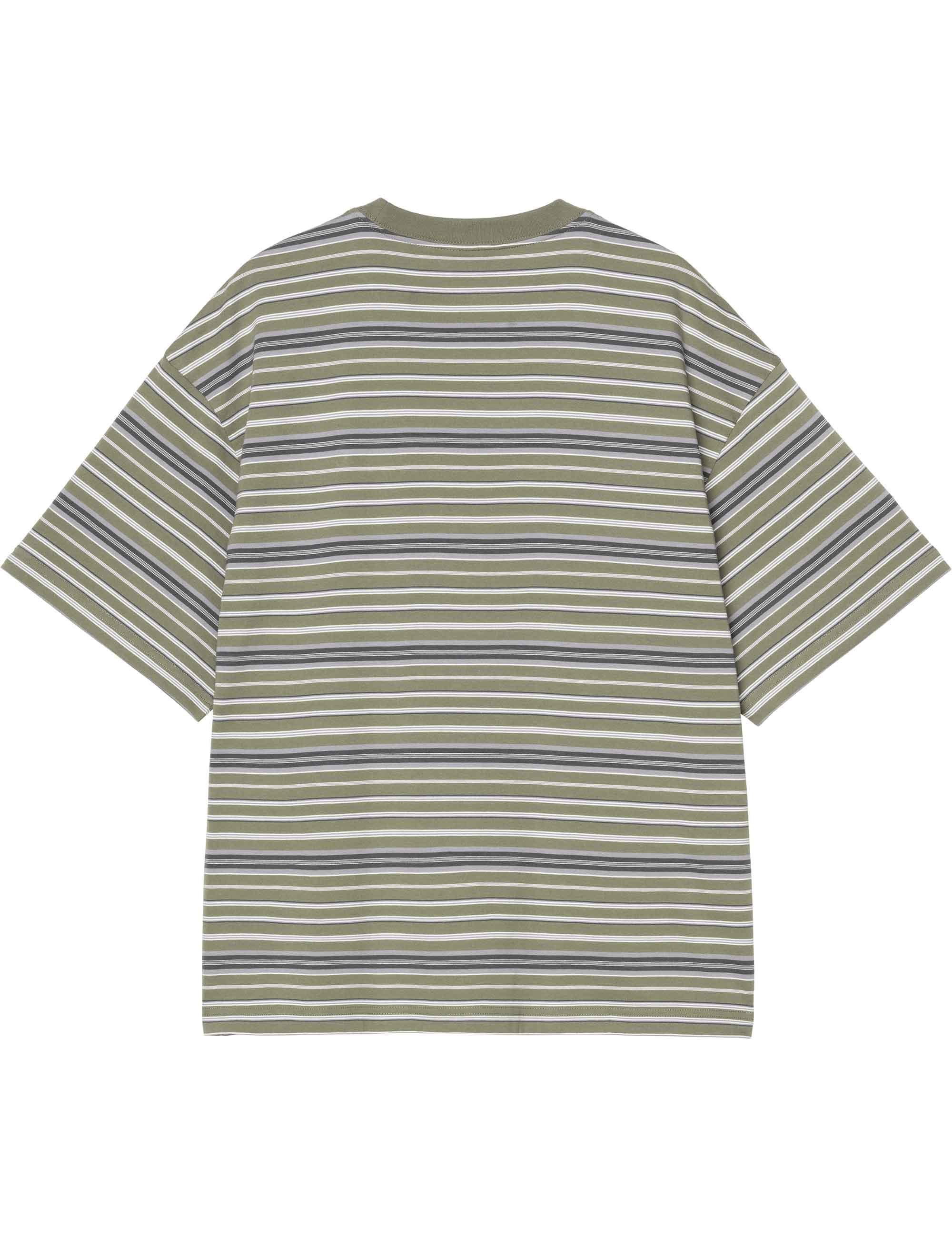 Zane Stripe T-Shirt - Zane Stripe, Dollar Green - Image 3