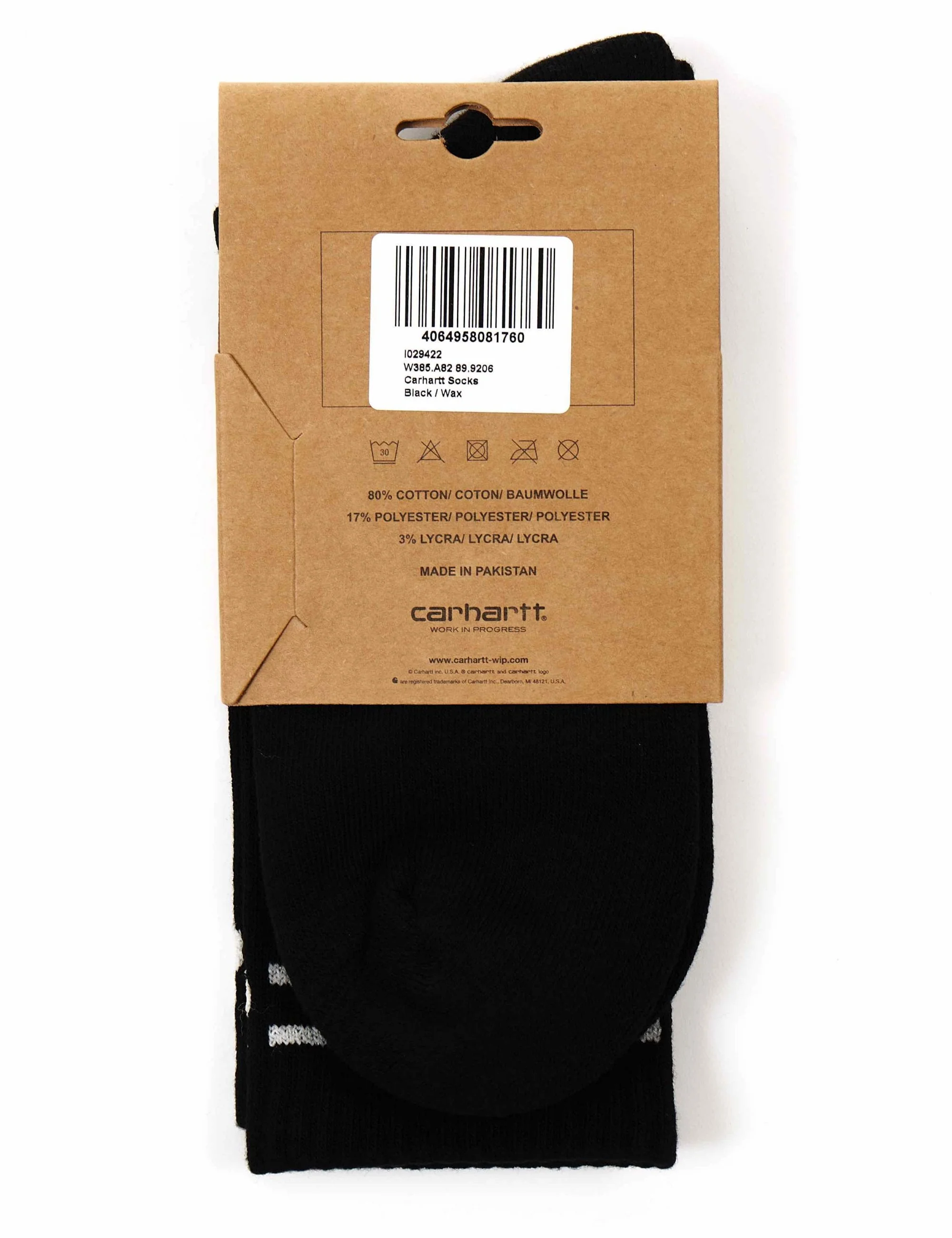 Carhartt Socks - Black/Wax - Image 3
