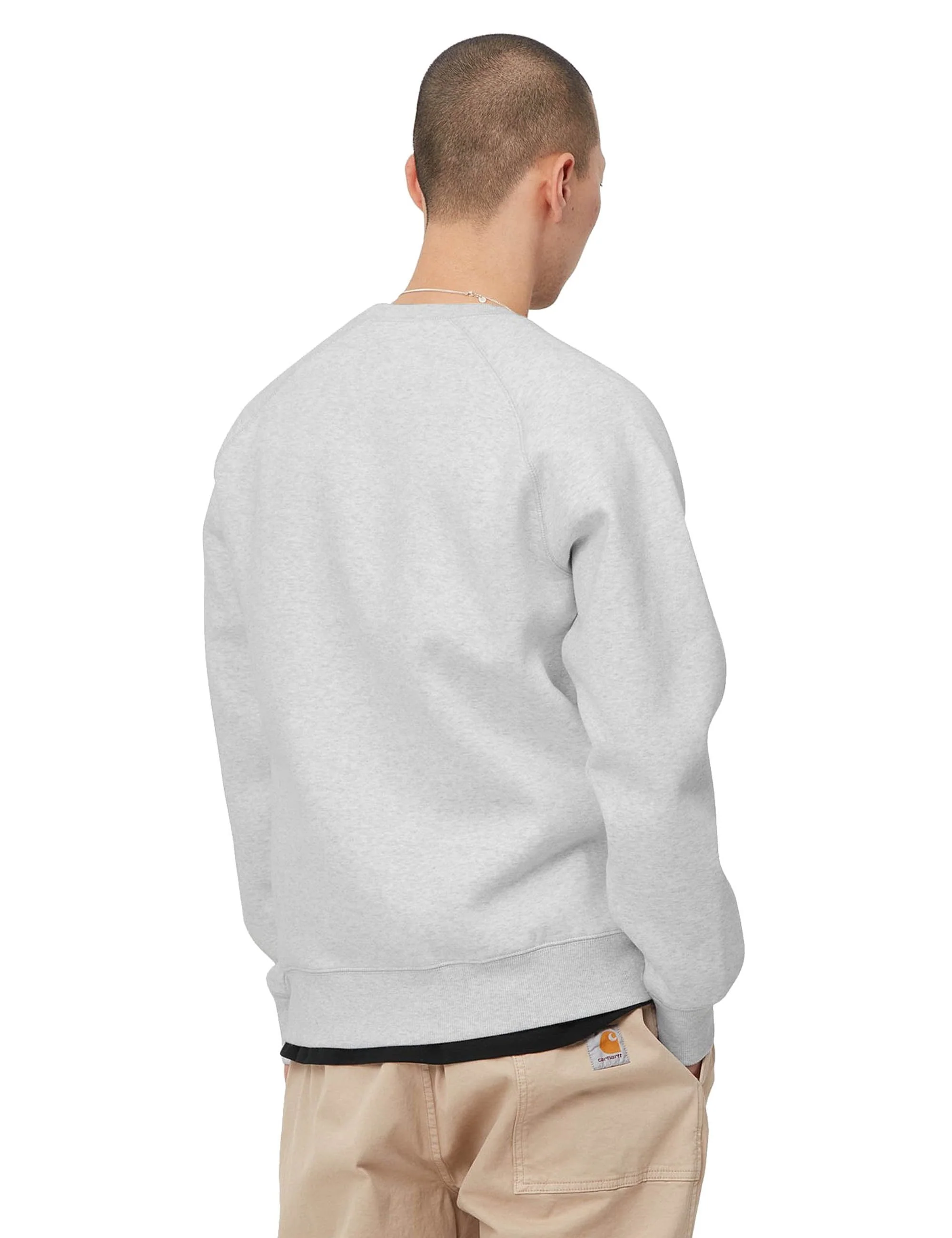 Chase Crew Sweat - Ash Heather/Gold - Image 4