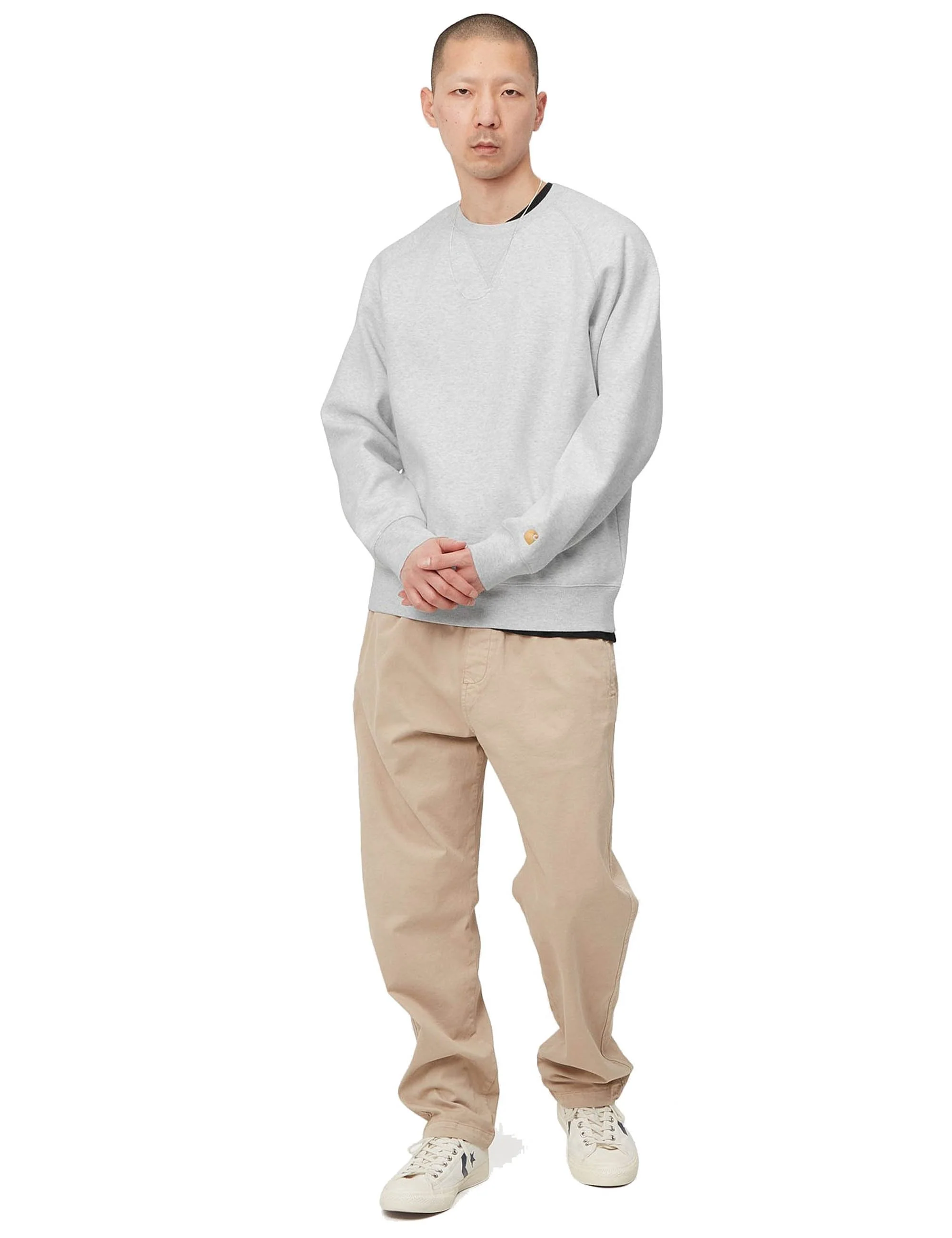 Chase Crew Sweat - Ash Heather/Gold - Image 5