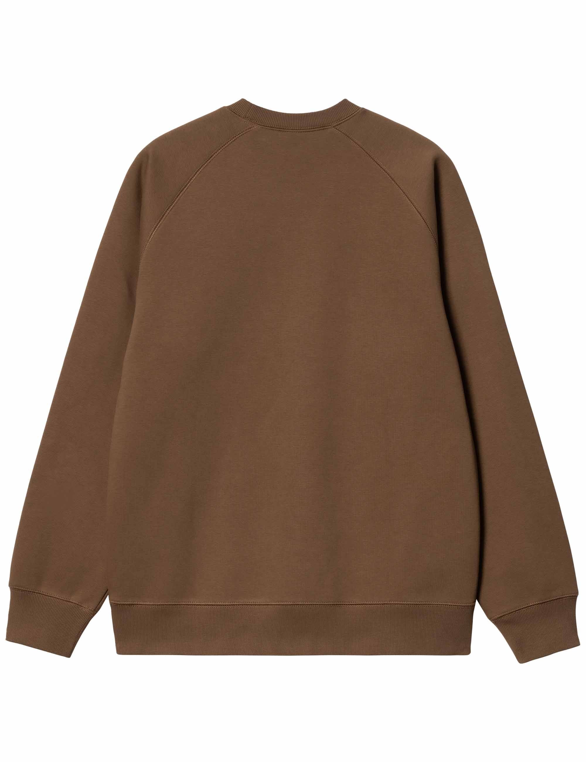 Chase Crew Sweat - Chocolate/Gold - Image 2
