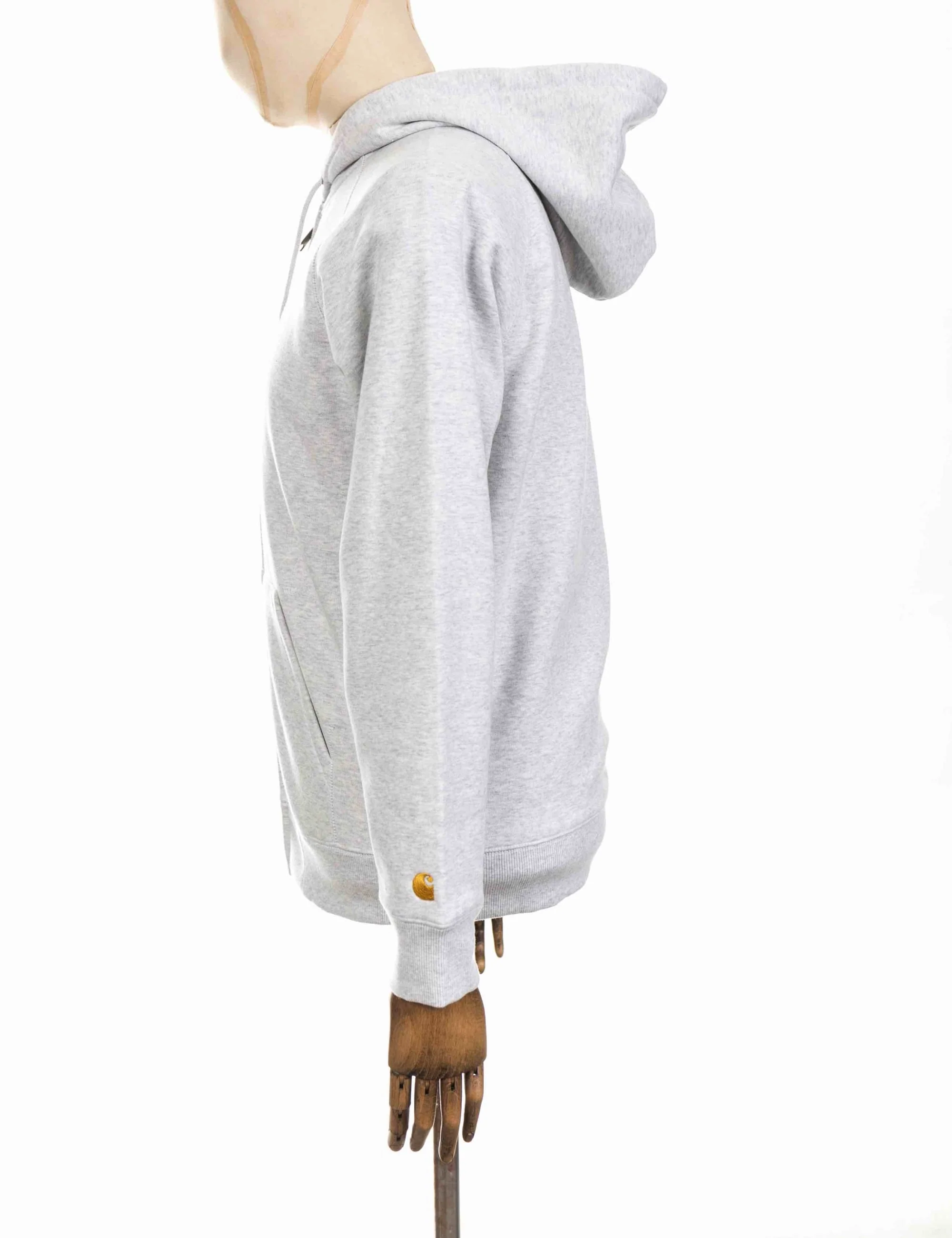Chase Hooded Jacket - Ash Heather/Gold - Image 6
