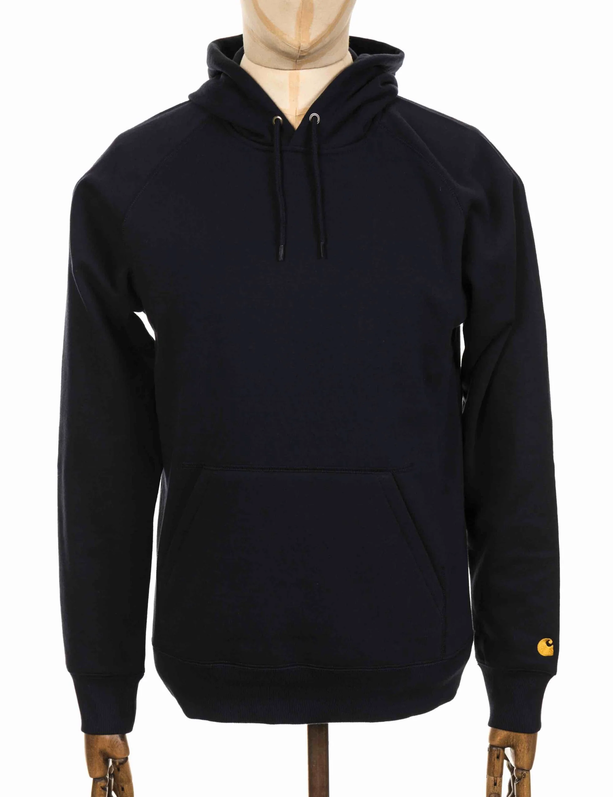 Chase Hooded Sweat - Dark Navy/Gold - Image 3