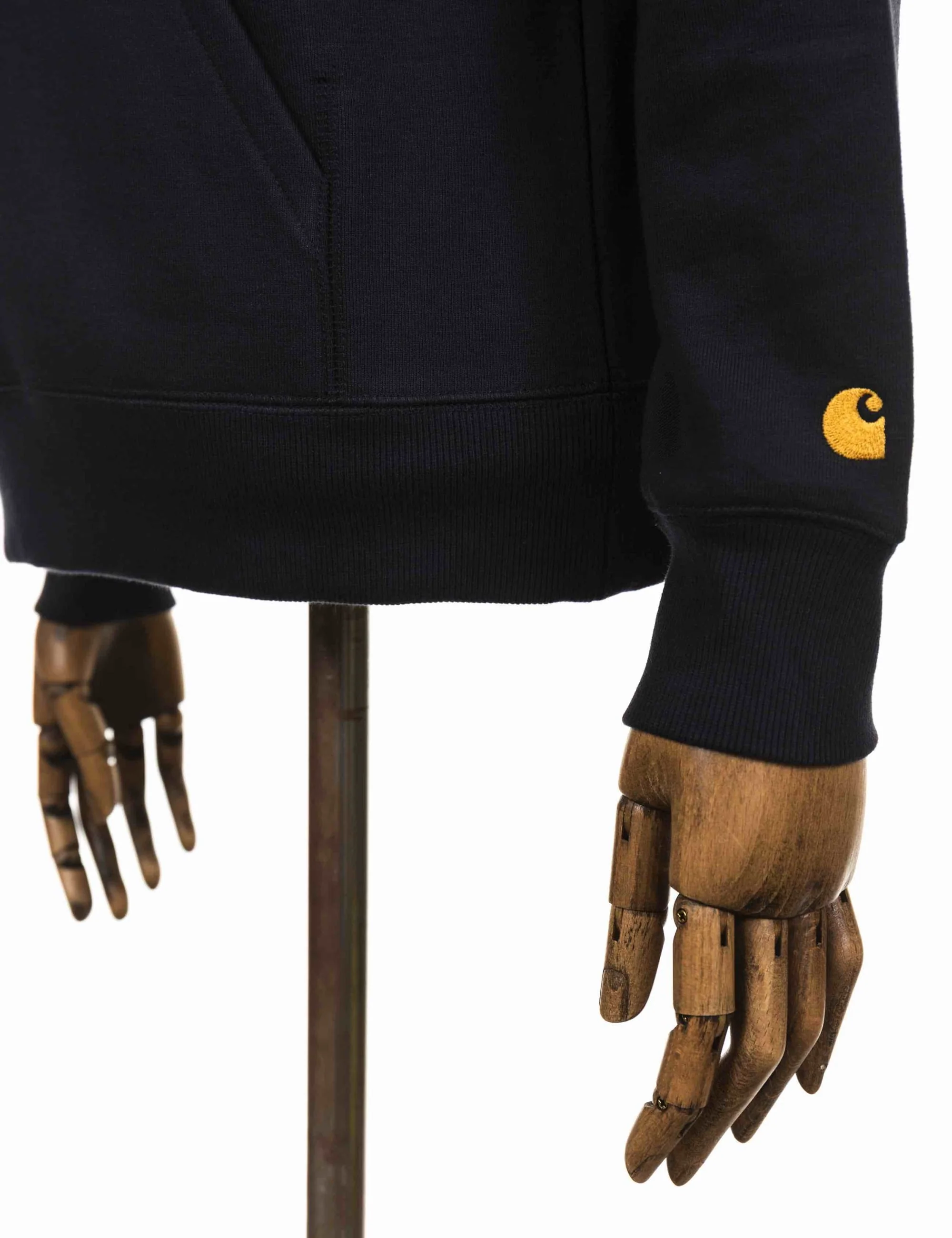 Chase Hooded Sweat - Dark Navy/Gold - Image 5