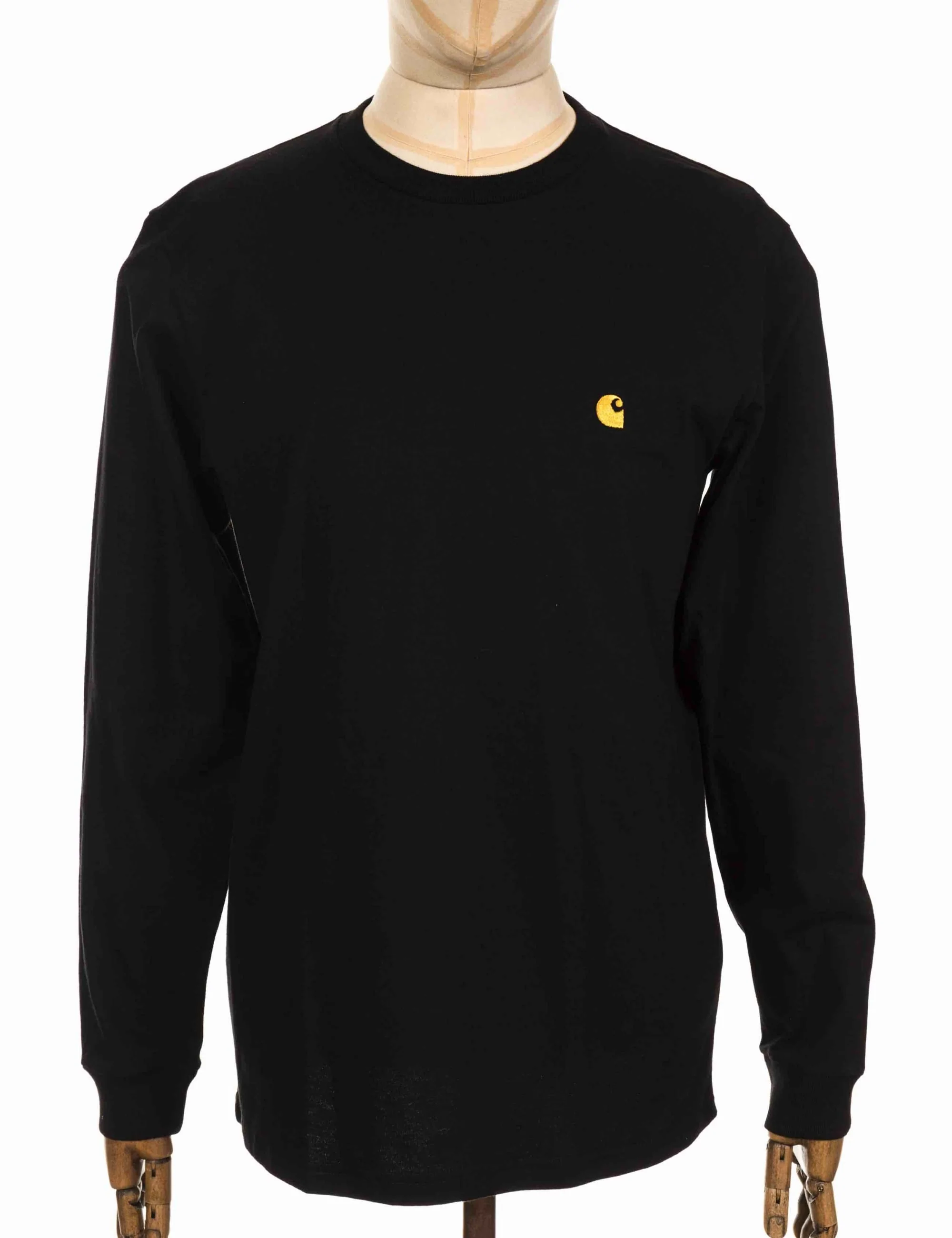 Chase Long Sleeve T-Shirt - Black/Gold - Image 3