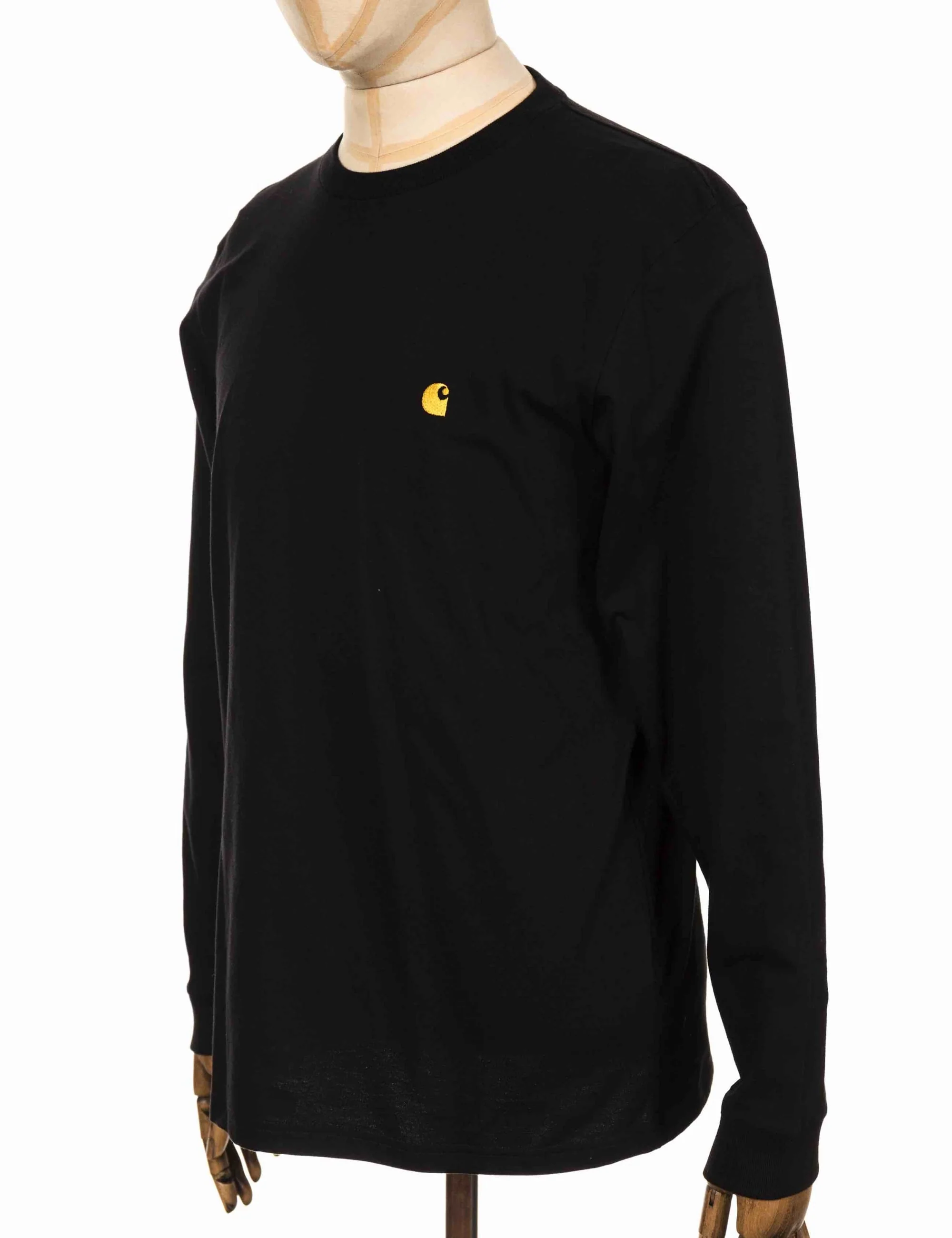 Chase Long Sleeve T-Shirt - Black/Gold - Image 6