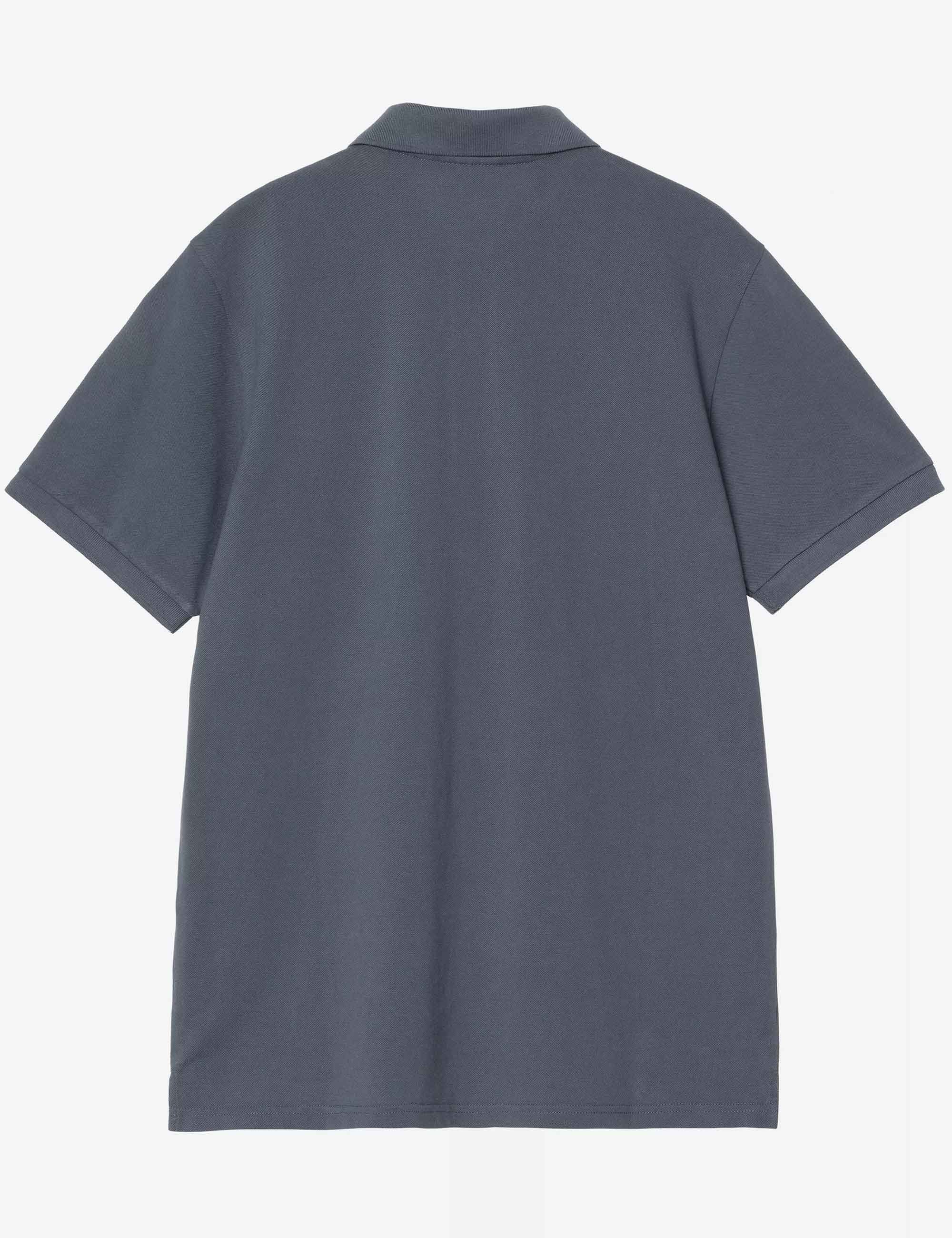 Chase Polo Shirt - Cozy Blue/Gold - Image 2