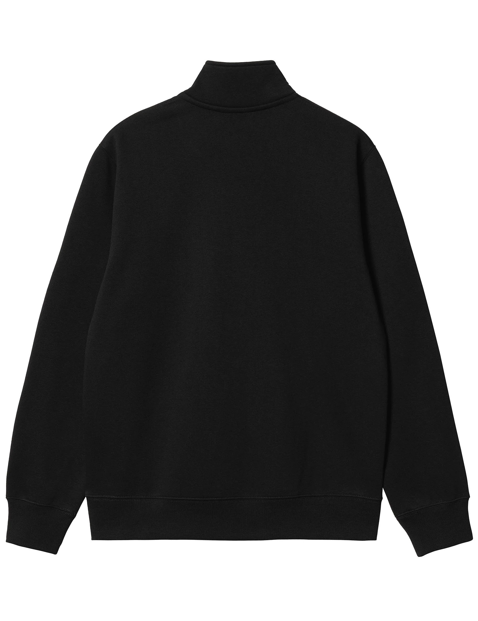 Chase Zip Neck Sweat - Black/Gold - Image 3