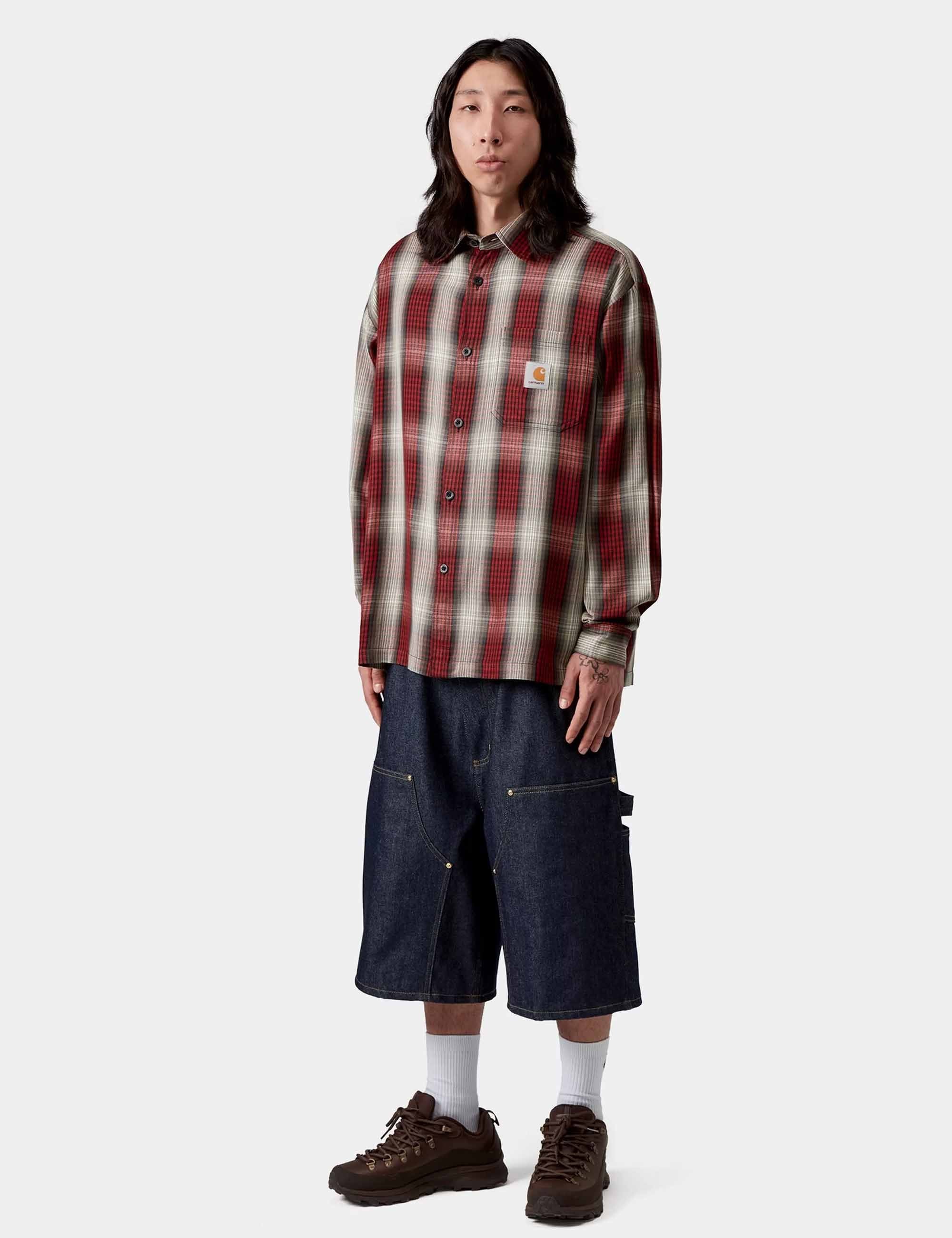 Harlin Check Shirt - Chili Pepper - Image 5