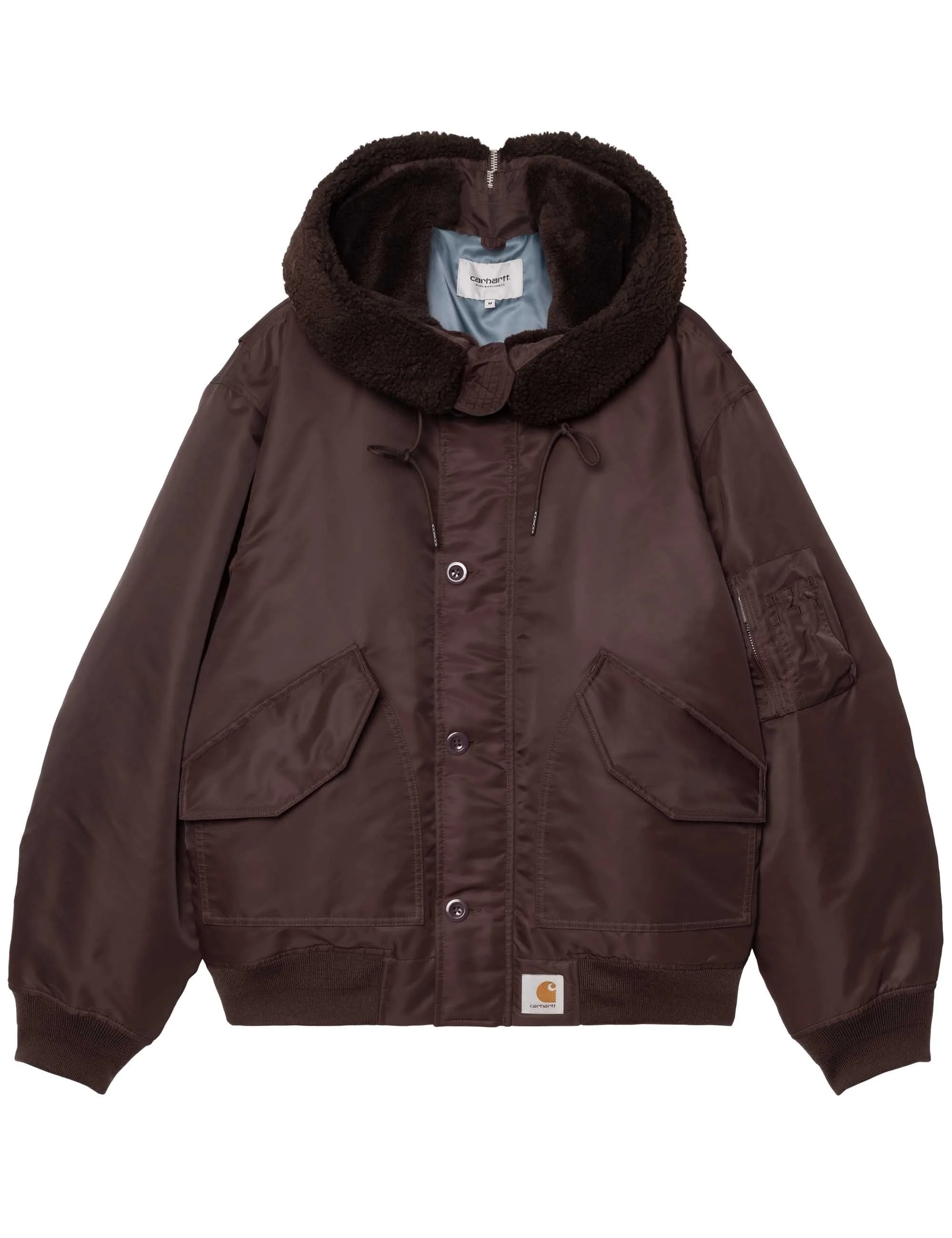 Hooded Oltera Bomber Jacket - Palisander/Angelite