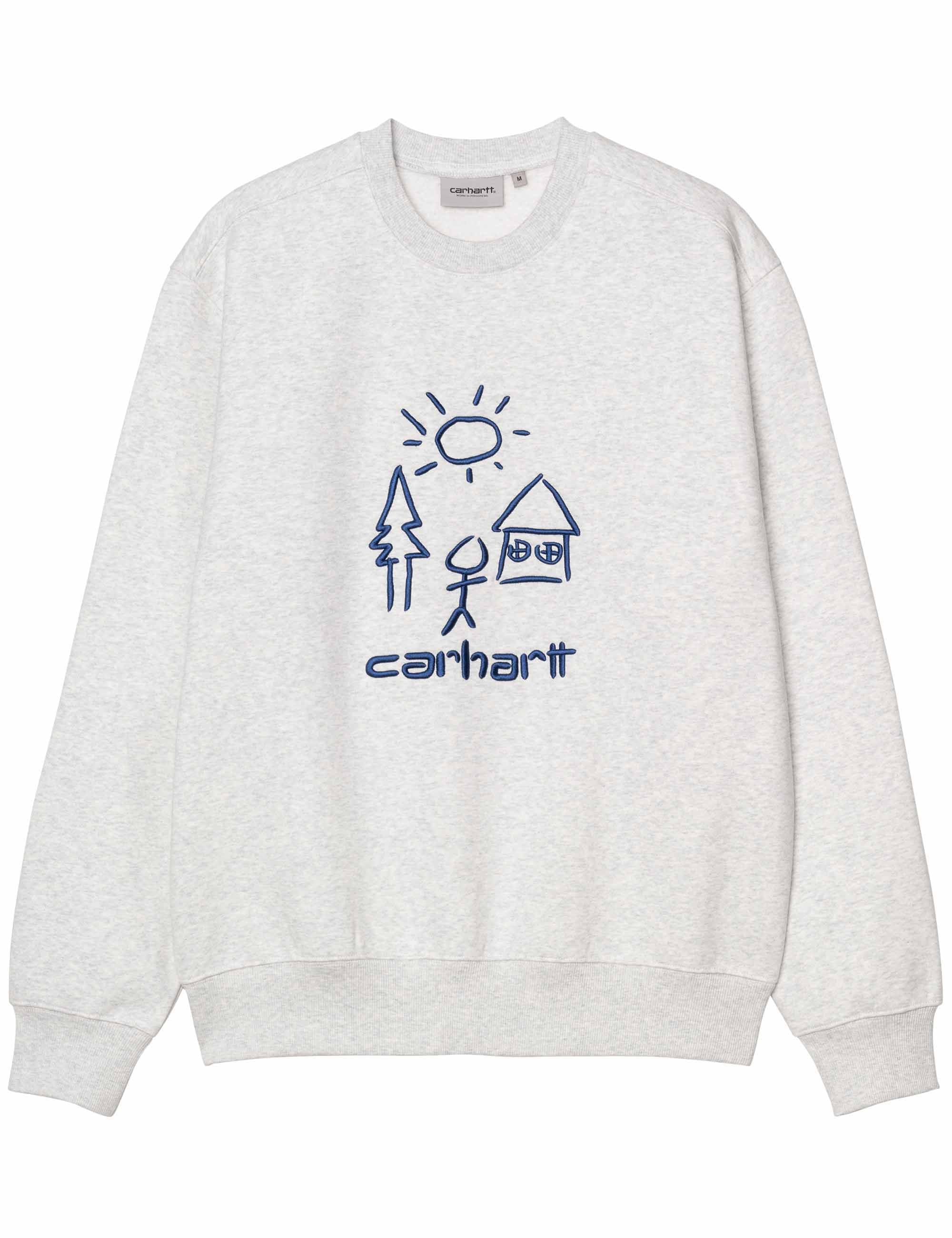 Masterpiece Crew Sweat - Ash Heather/Wolfsbane