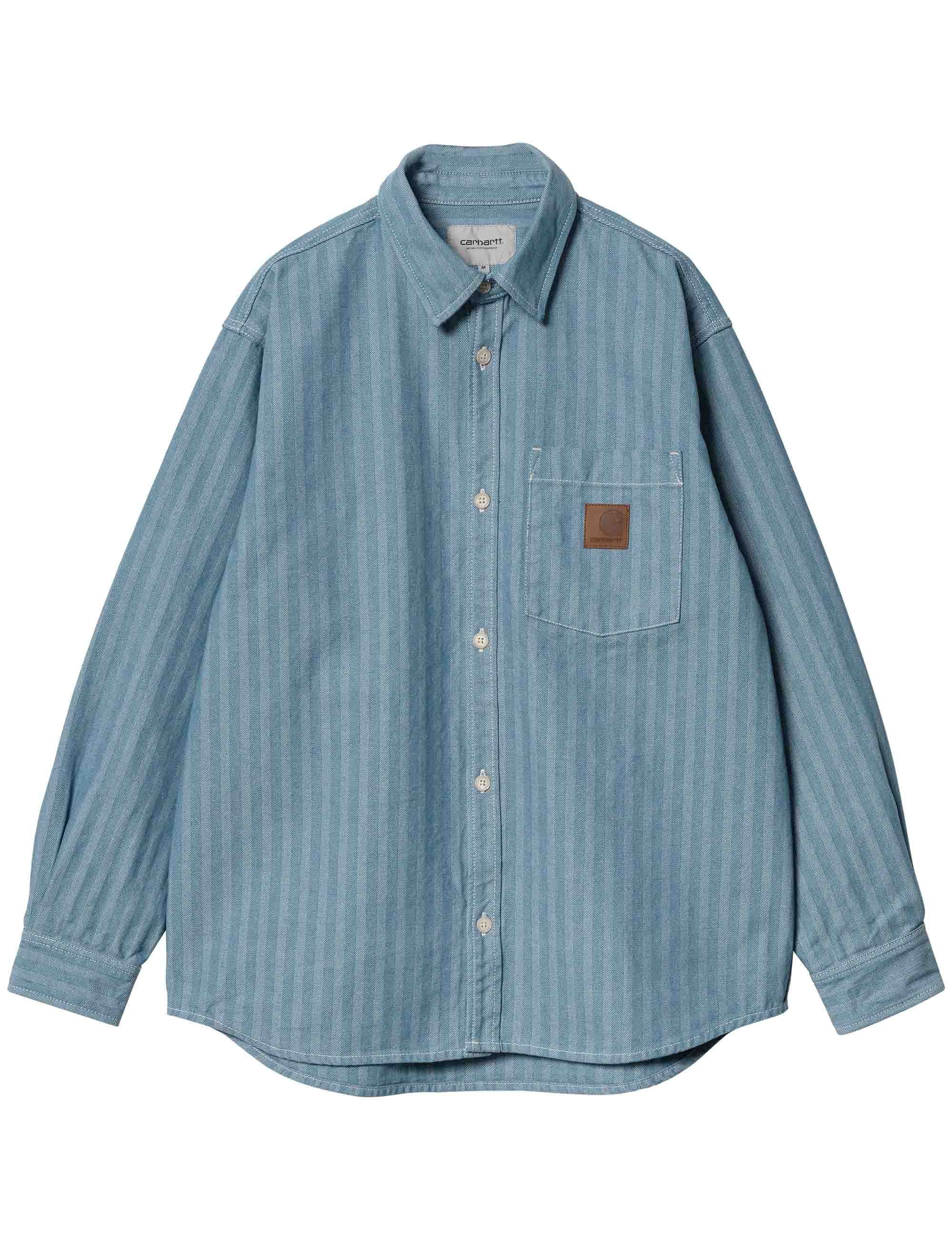 Menard Shirt Jacket - Blue Rinsed