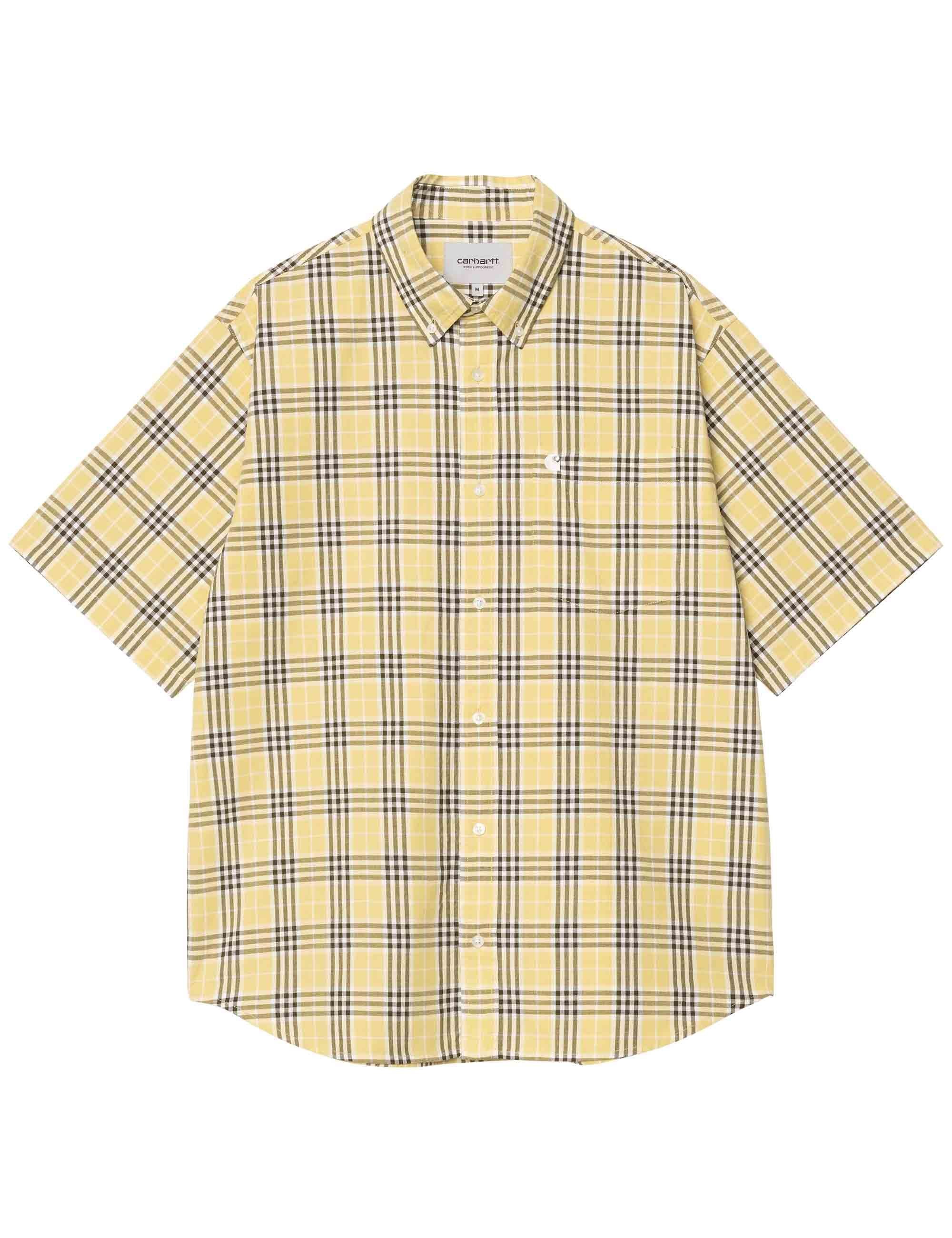 Niven Short Sleeve Shirt - Straw/Wax