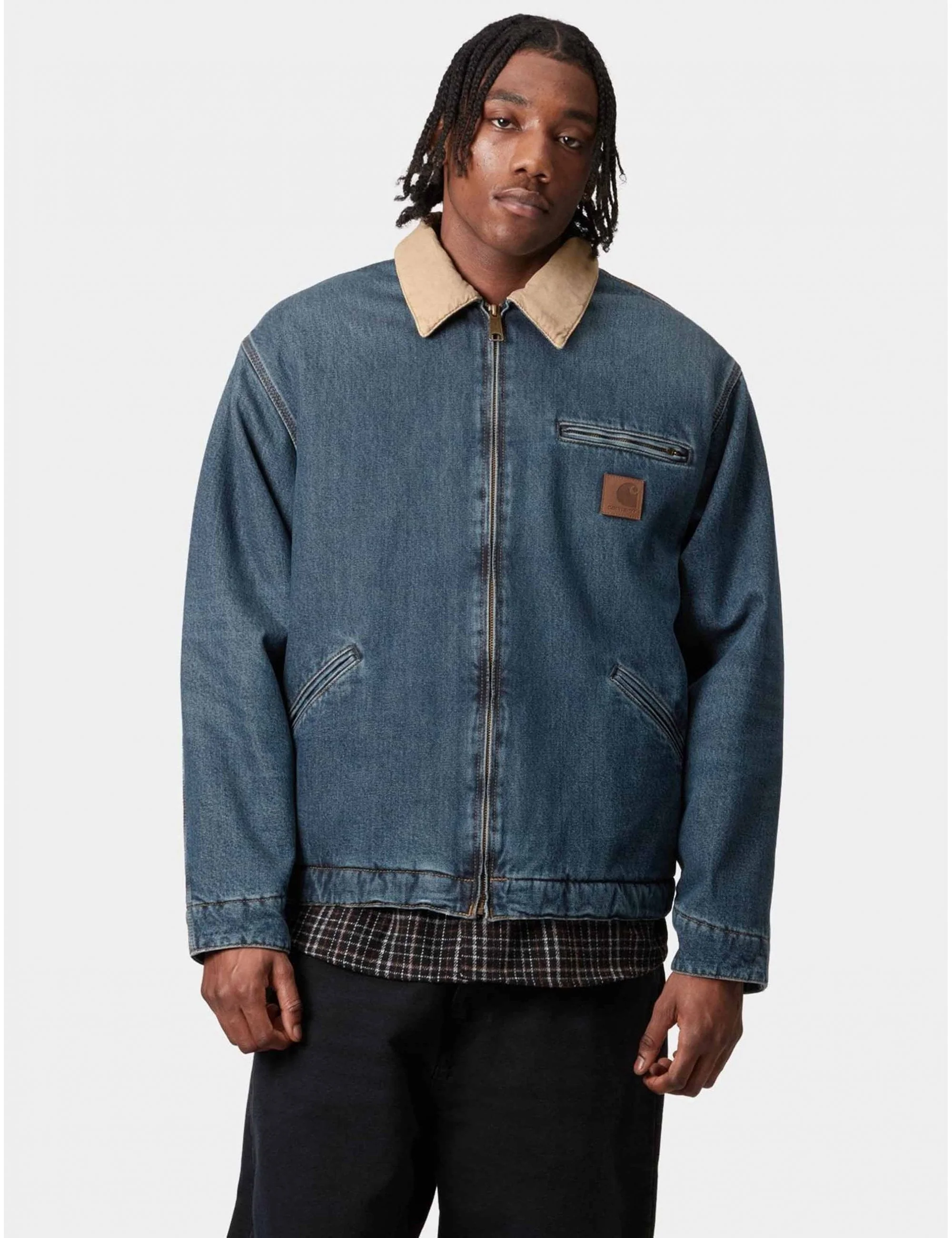 OG Detroit Jacket - Blue/Dusty H Brown - Image 2
