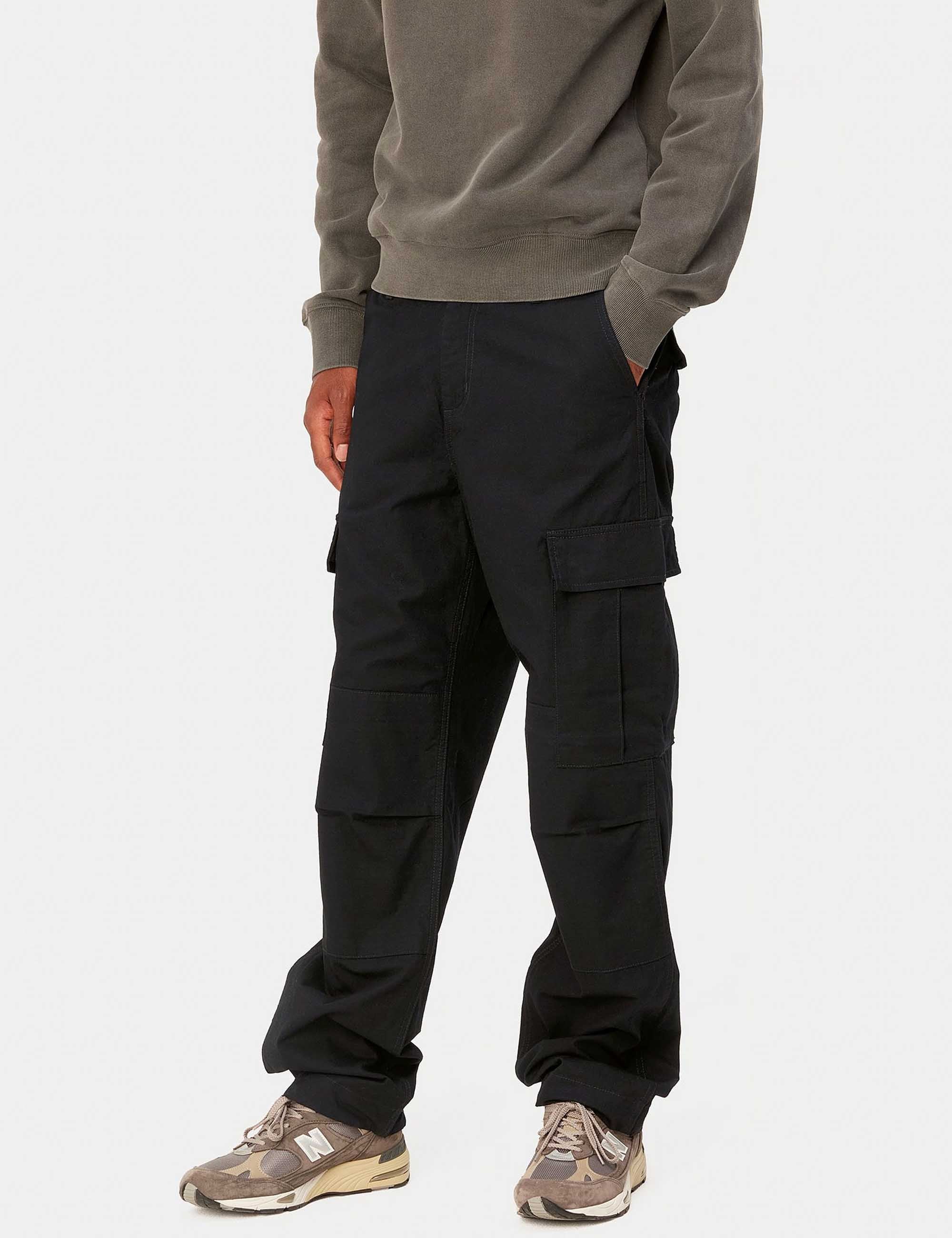 Regular Cargo Pant - Black - Image 5