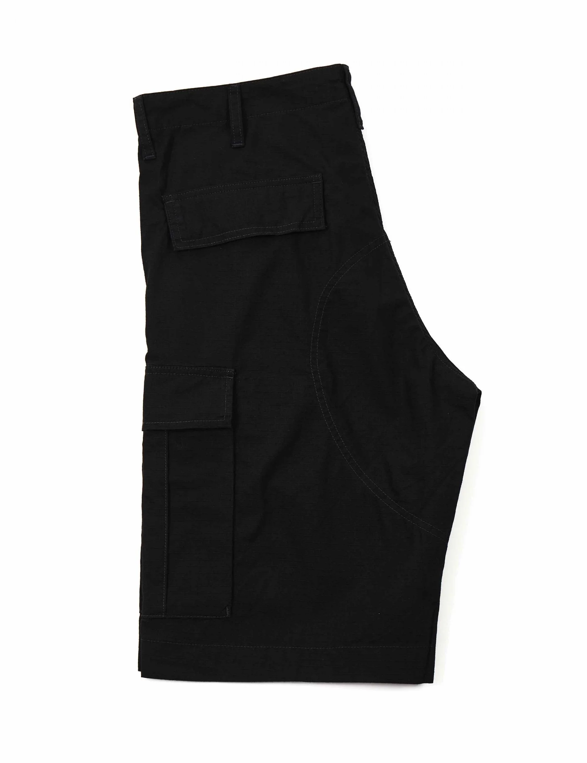 Regular Cargo Shorts - Black - Image 5