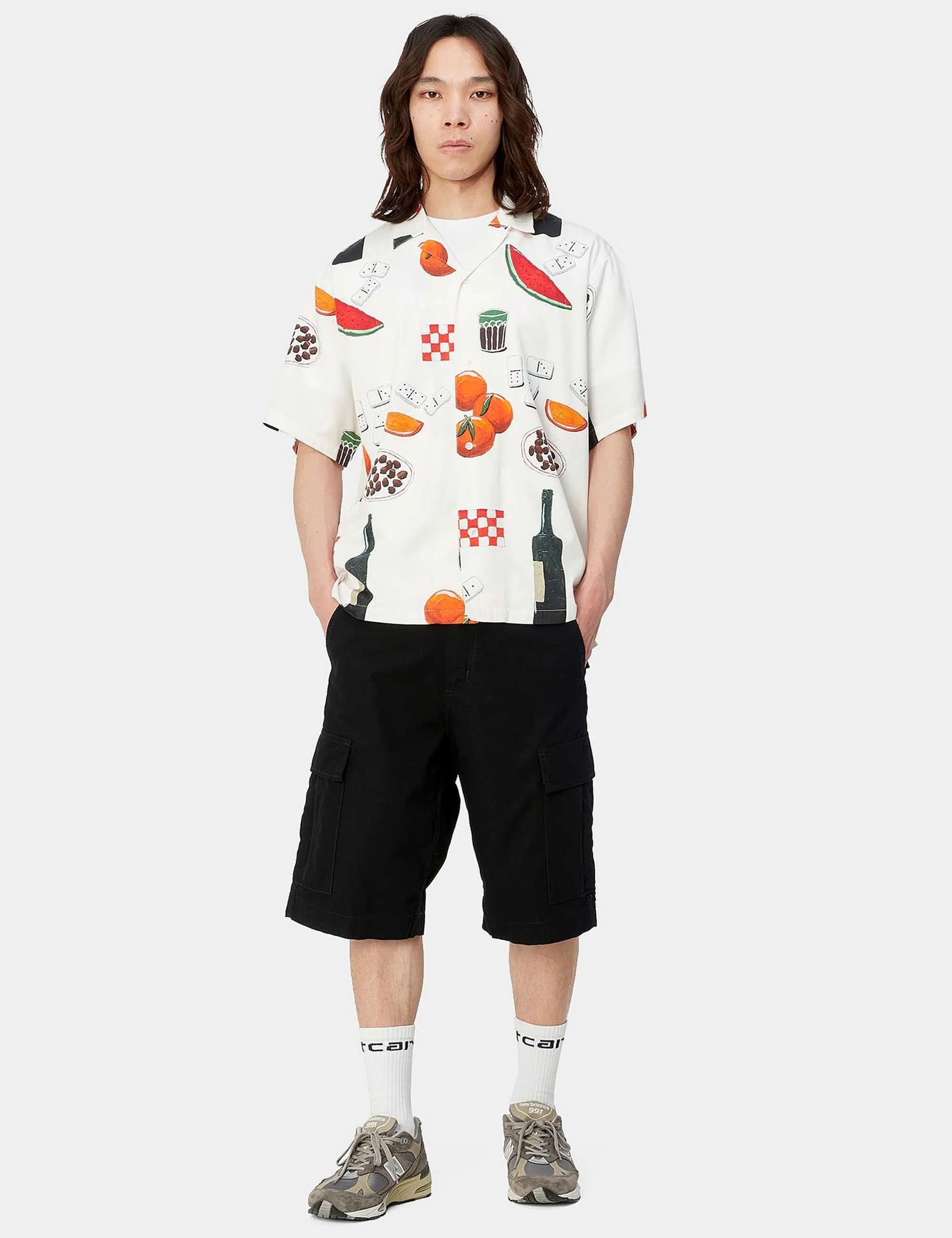 Regular Cargo Shorts - Black - Image 7