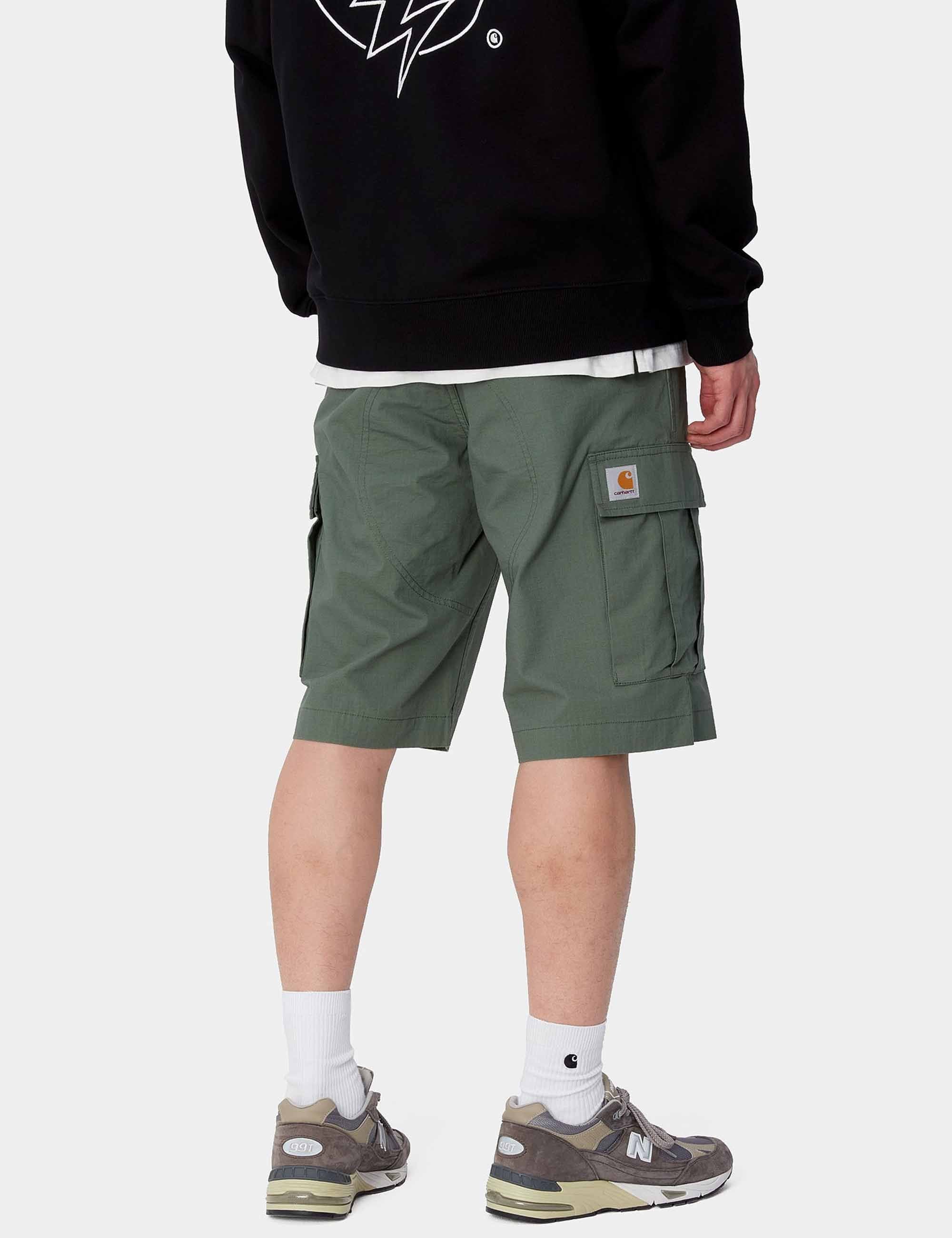 Regular Cargo Shorts - Duck Green - Image 4