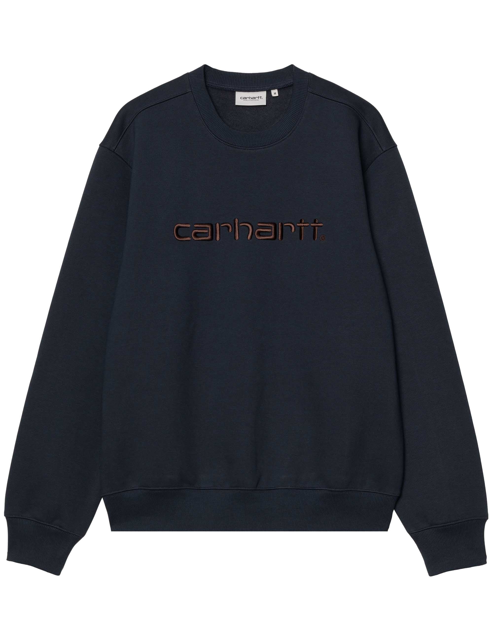 Script Crew Sweat - Deep Night/Palisander