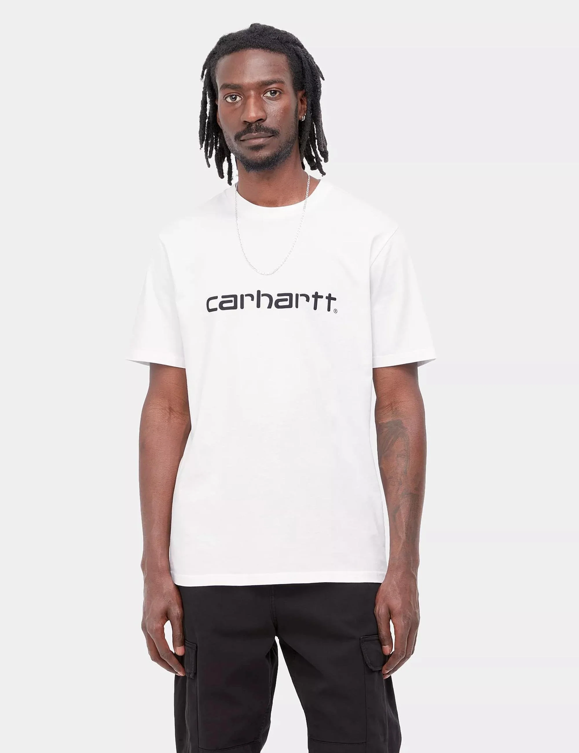 Script T-Shirt - White/Black - Image 2