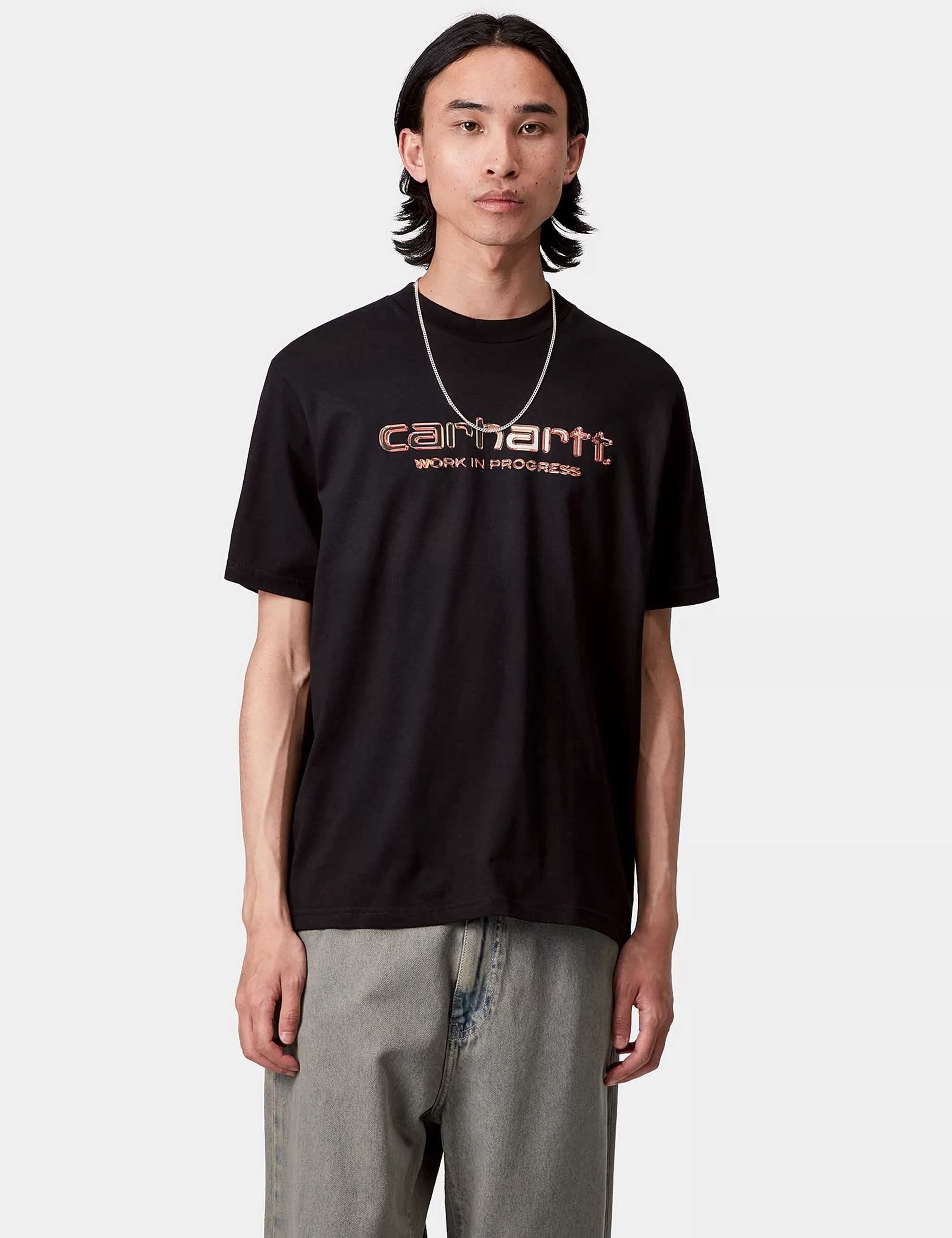 Solar Charm Script T-Shirt - Black - Image 2