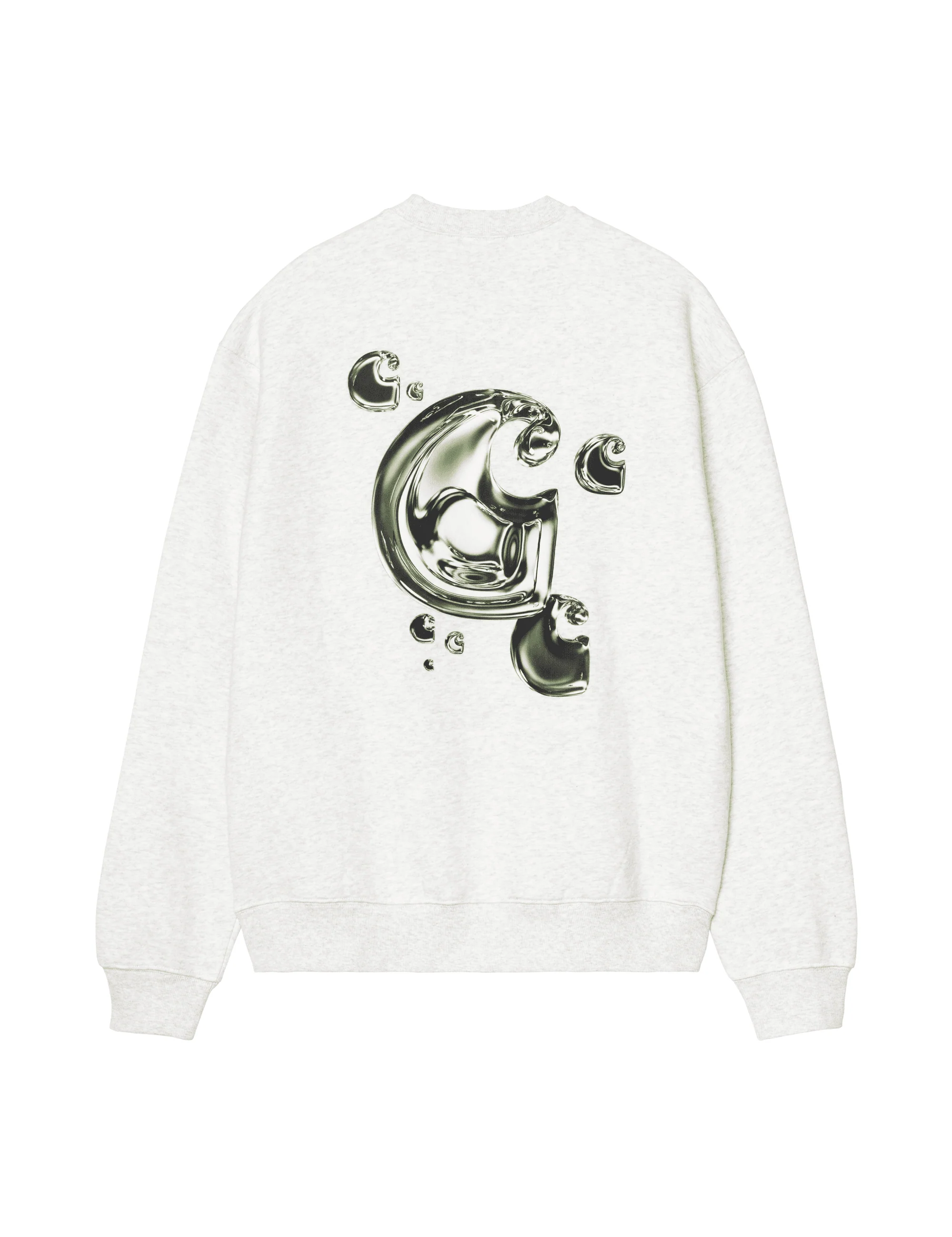 Solar Chrome Crew Sweat - Ash Heather - Image 2
