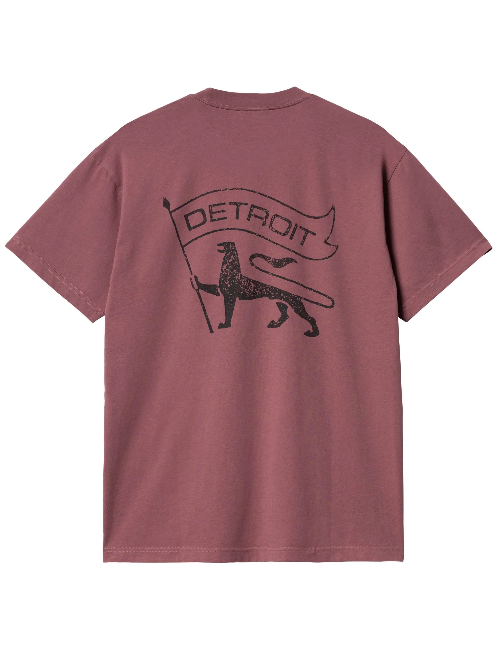 Stamp T-Shirt - Dusty Fuchsia/Black