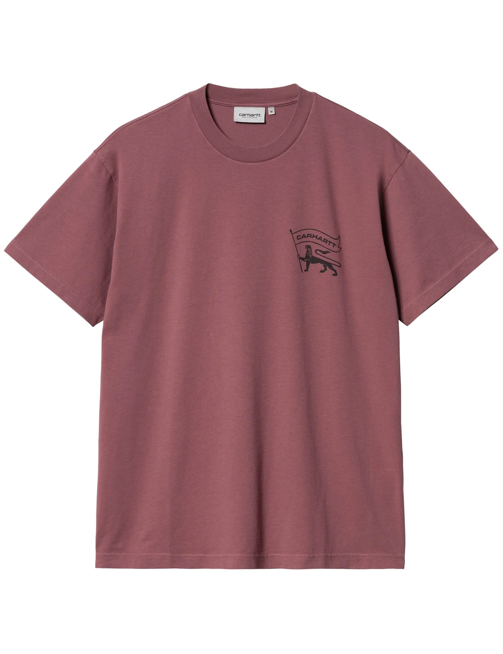 Stamp T-Shirt - Dusty Fuchsia/Black - Image 2