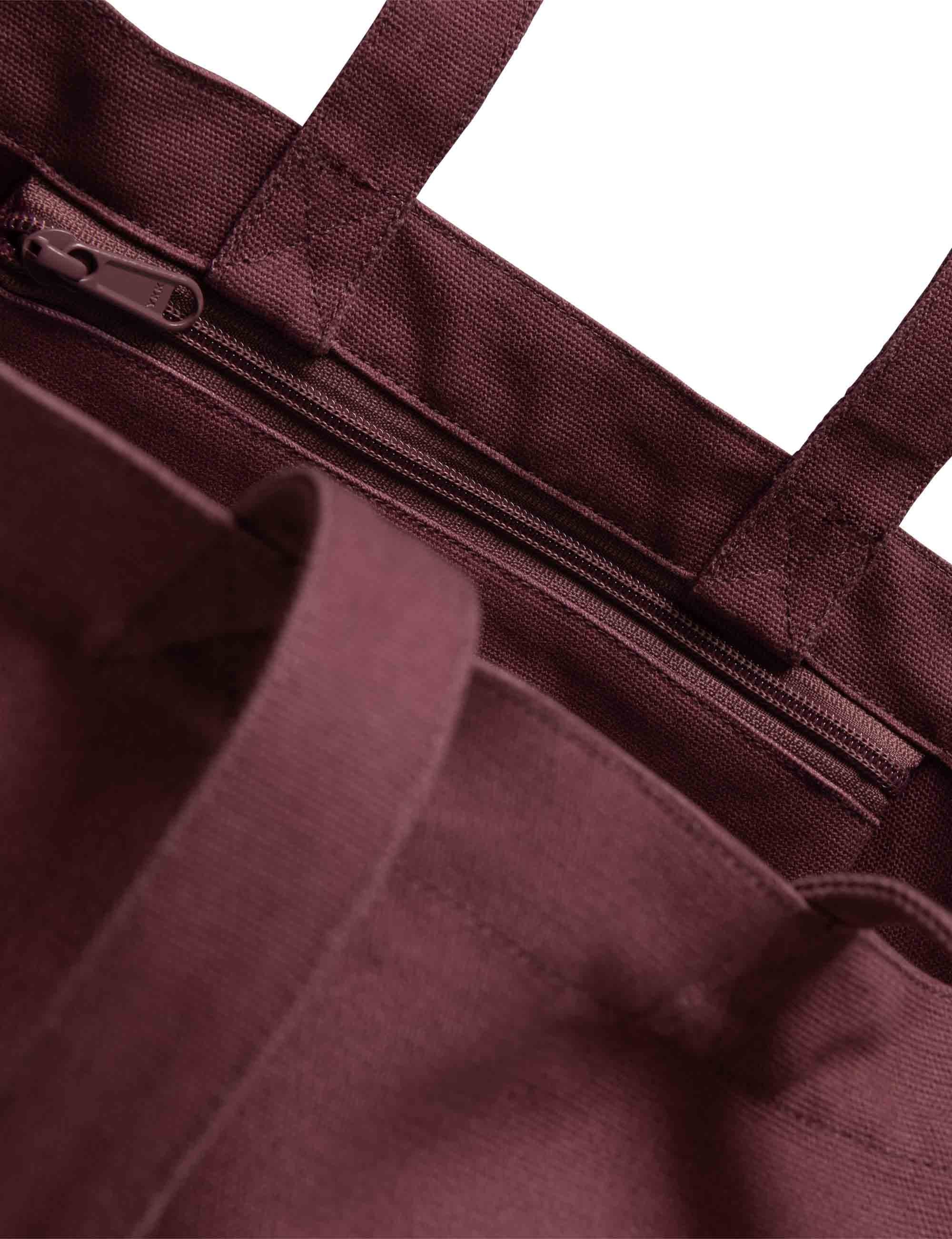 Stamp Tote Bag - Dusty Fuchsia/Black - Image 3