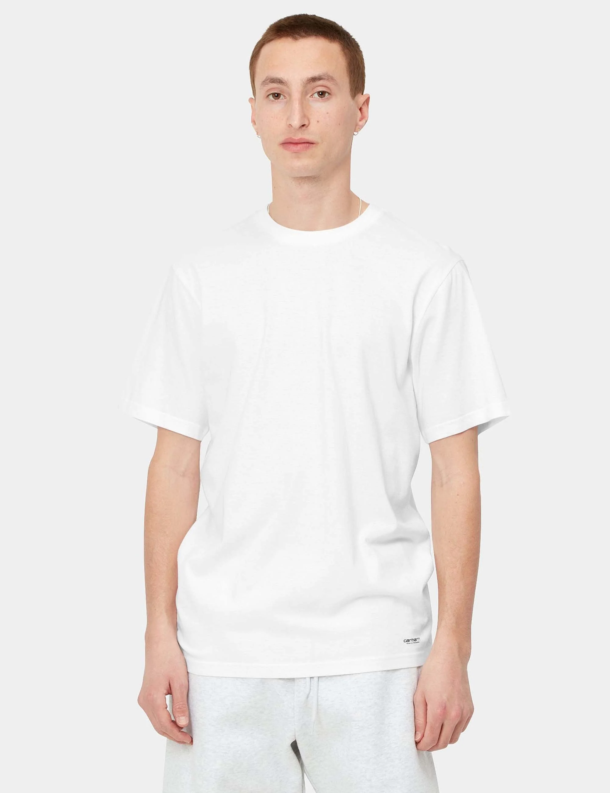 Standard Crew Neck T-Shirt (2 Pack) - White - Image 2