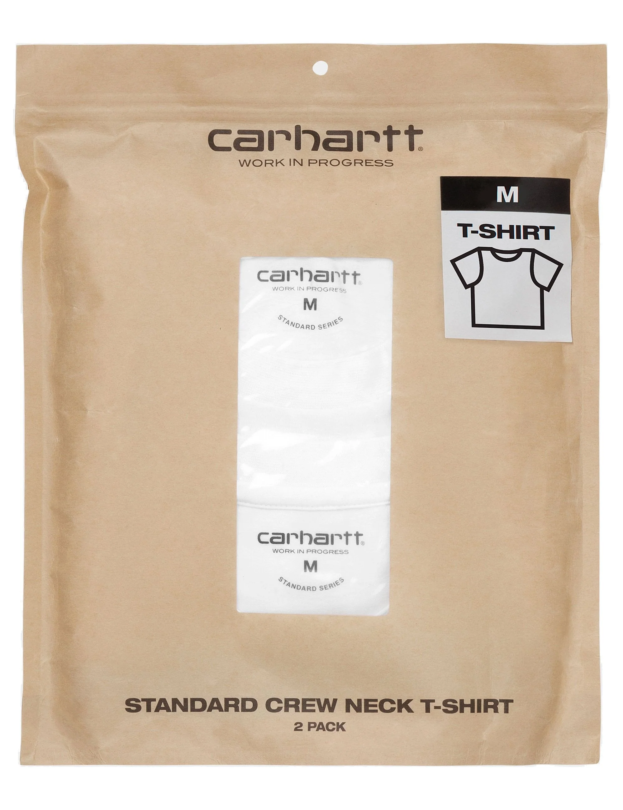 Standard Crew Neck T-Shirt (2 Pack) - White - Image 3