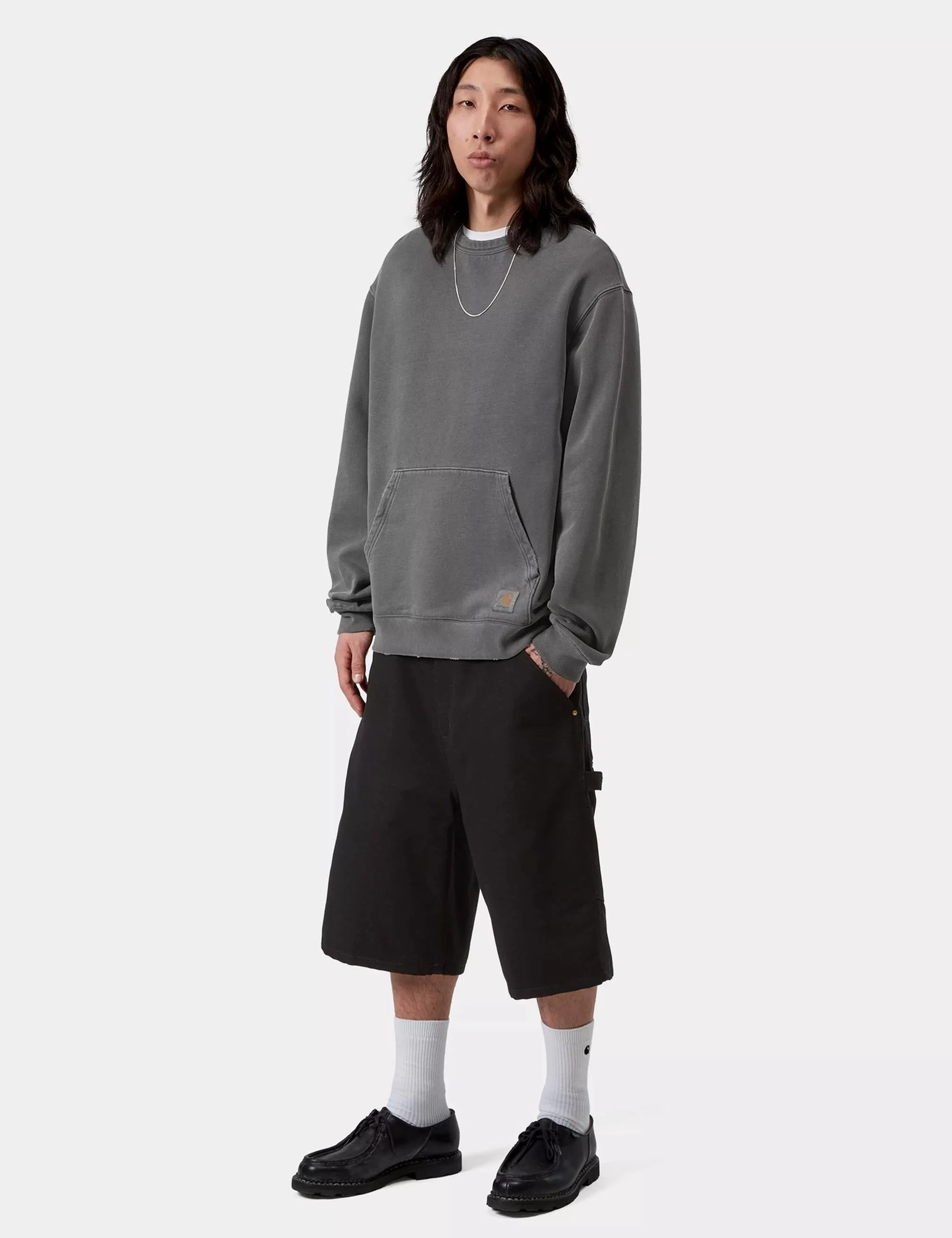 Torion Crew Sweat - Black (Grind Wash) - Image 5